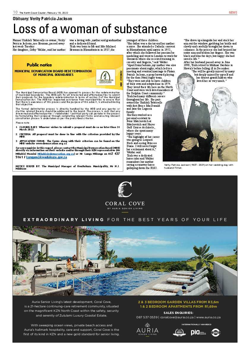 North Coast Courier 18 February 2022 page 10