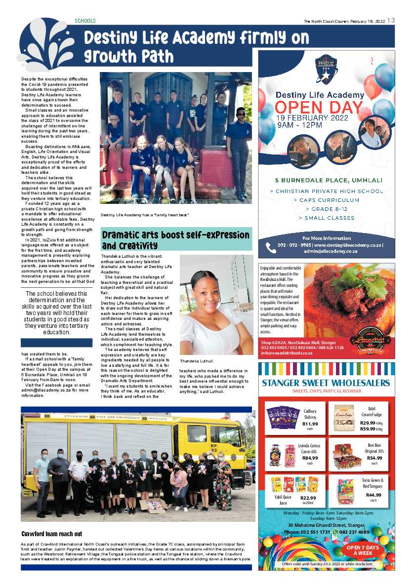 North Coast Courier 18 February 2022 page 13