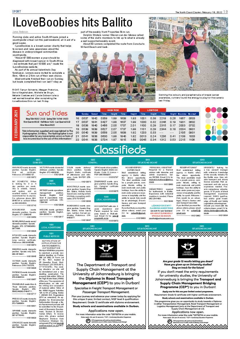 North Coast Courier 18 February 2022 page 19