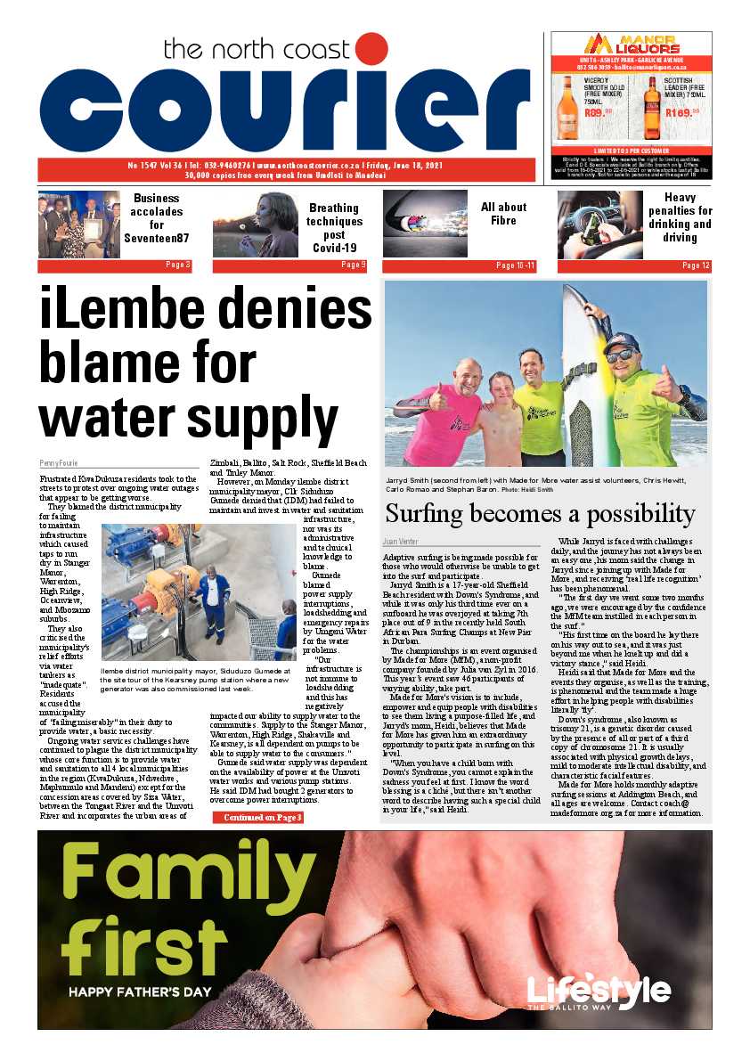 North Coast Courier 18 June 2021 page 1