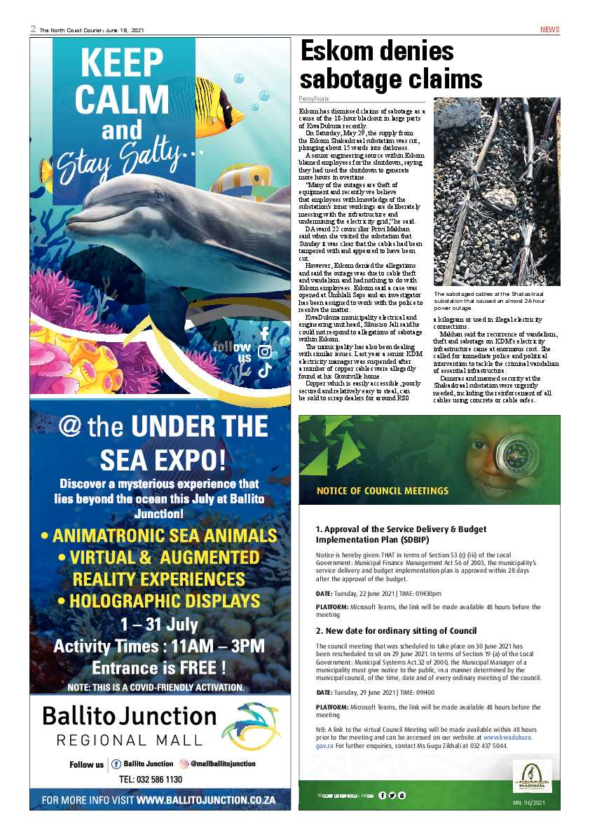 North Coast Courier 18 June 2021 page 2