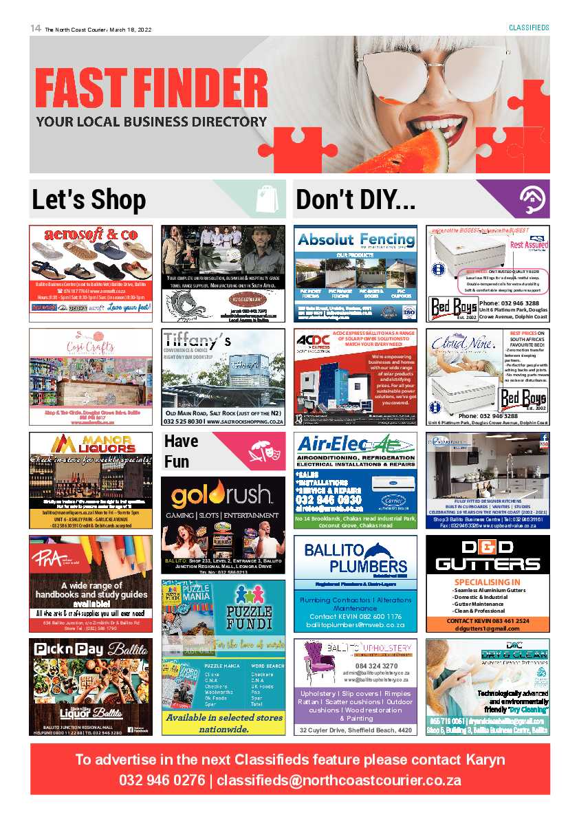 North Coast Courier 18 March 2022 page 14