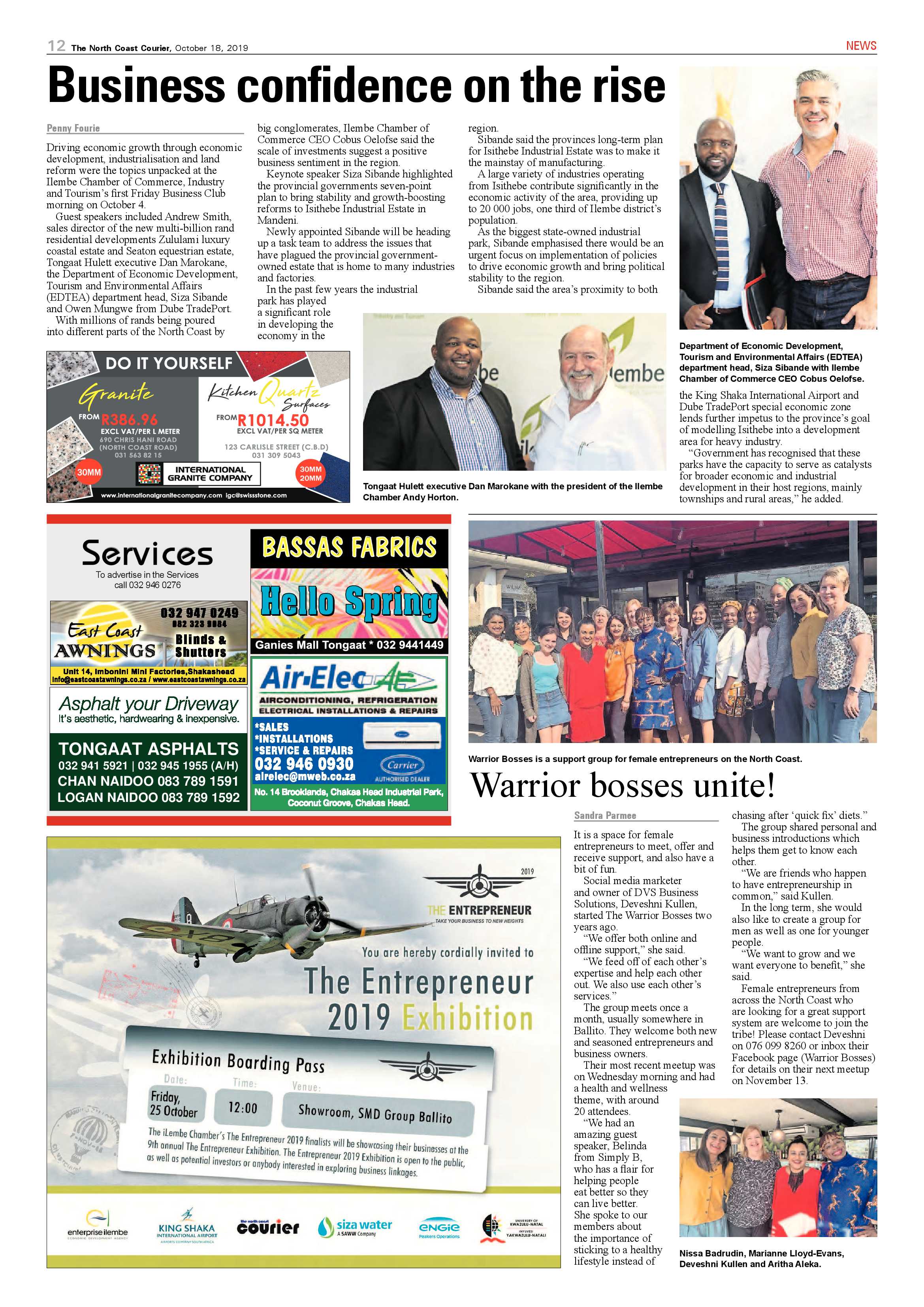 North Coast Courier 18 October 2019 page 12