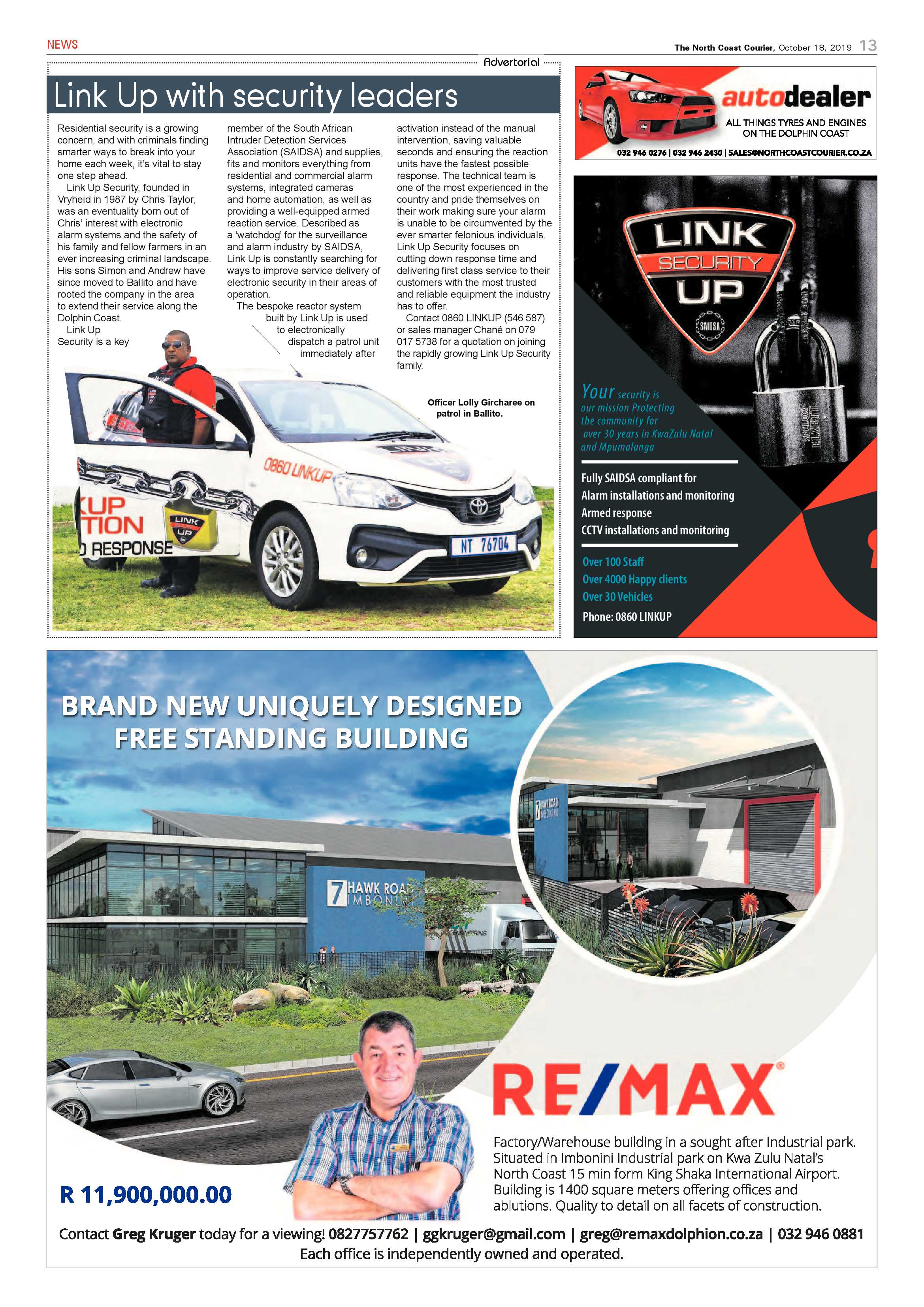 North Coast Courier 18 October 2019 page 13
