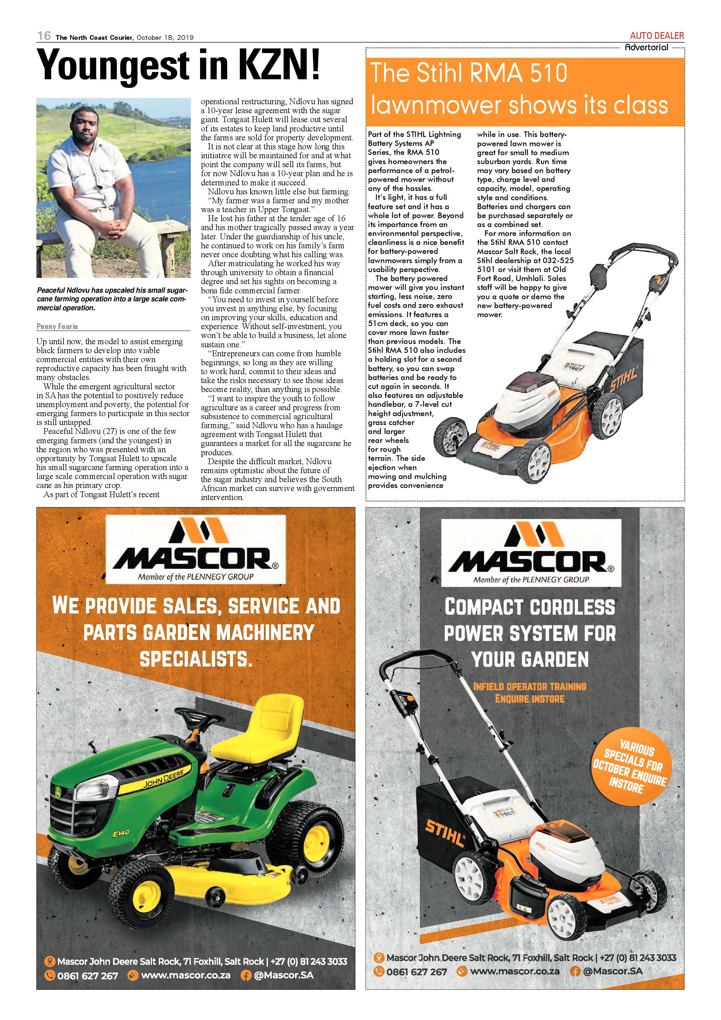 North Coast Courier 18 October 2019 page 16