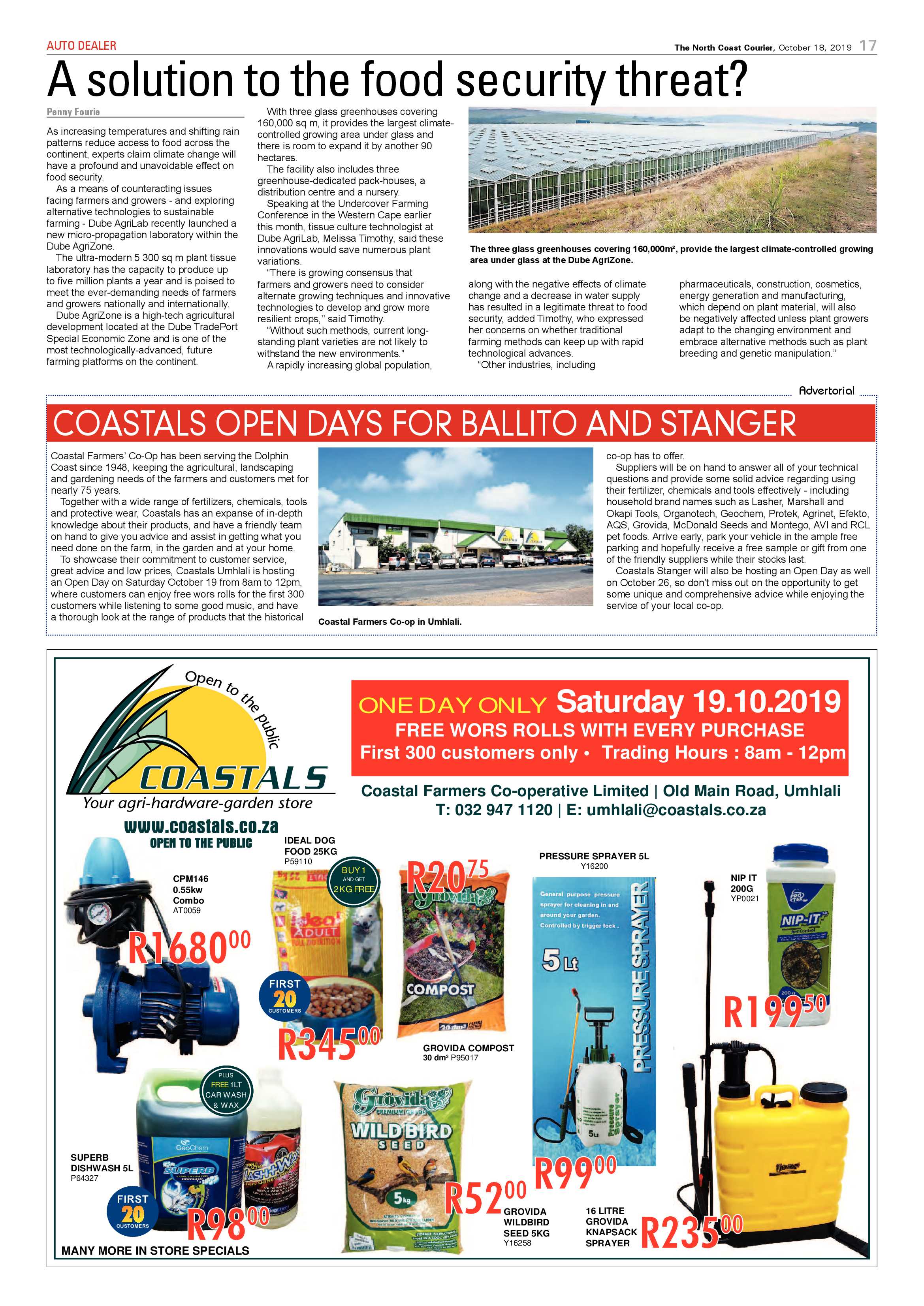 North Coast Courier 18 October 2019 page 17