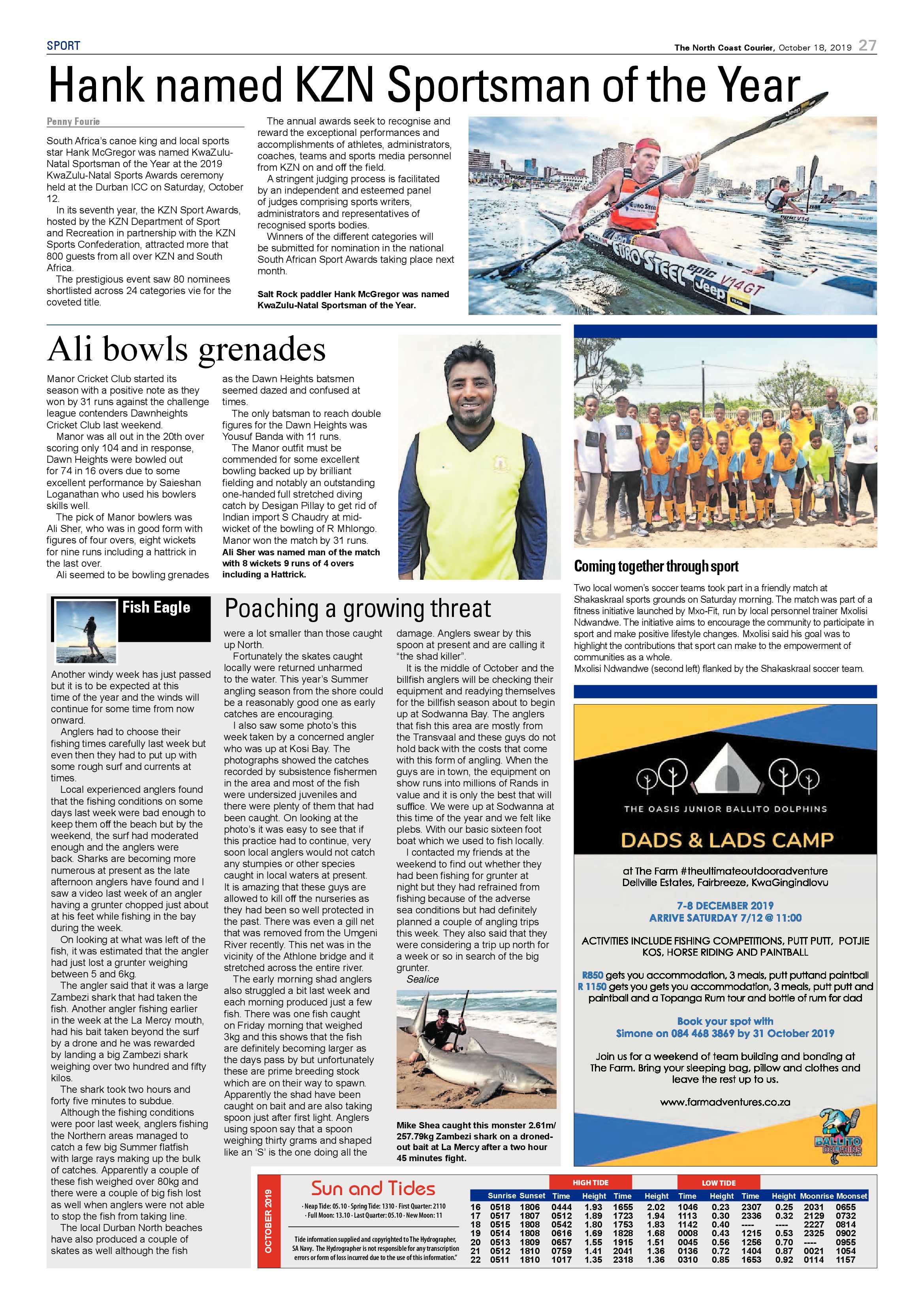 North Coast Courier 18 October 2019 page 27