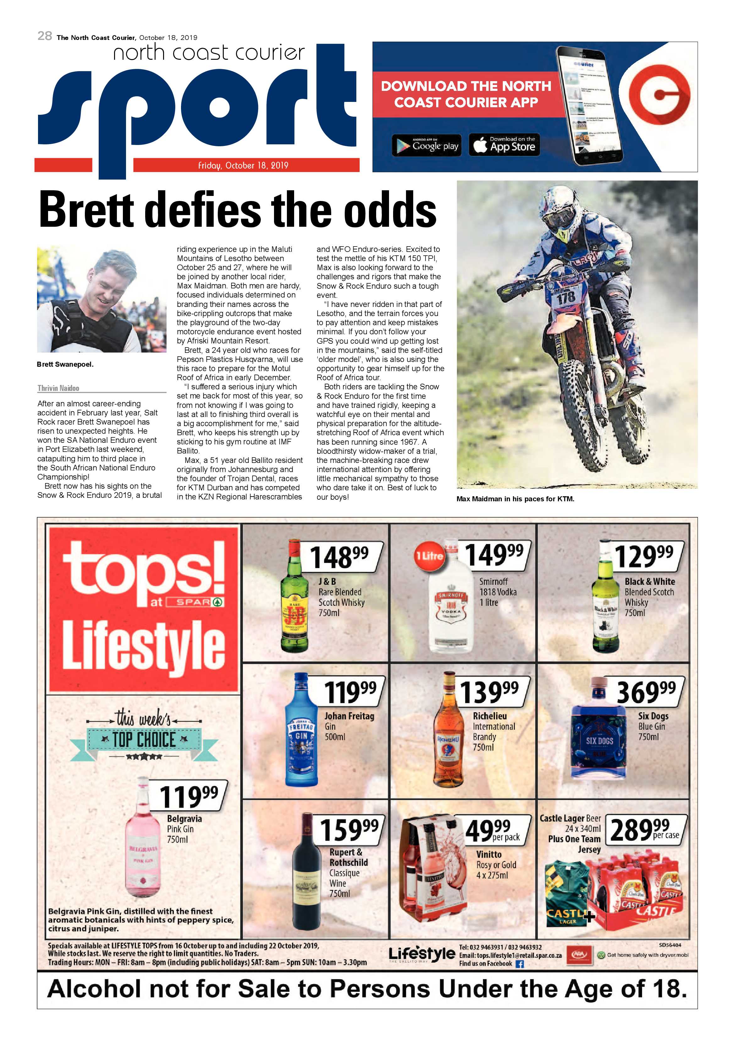 North Coast Courier 18 October 2019 page 28
