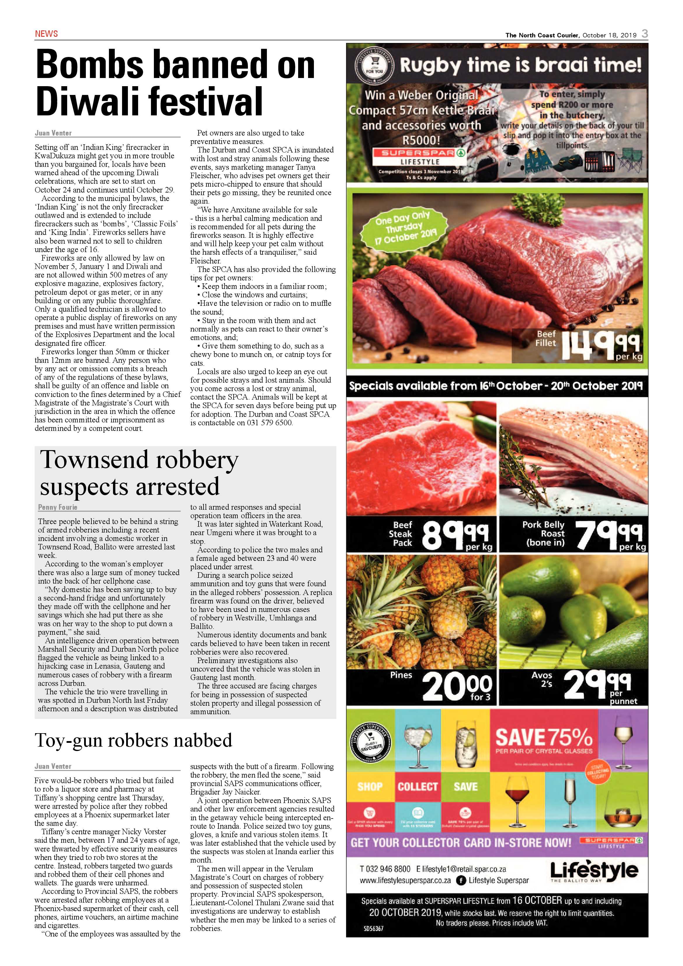 North Coast Courier 18 October 2019 page 3