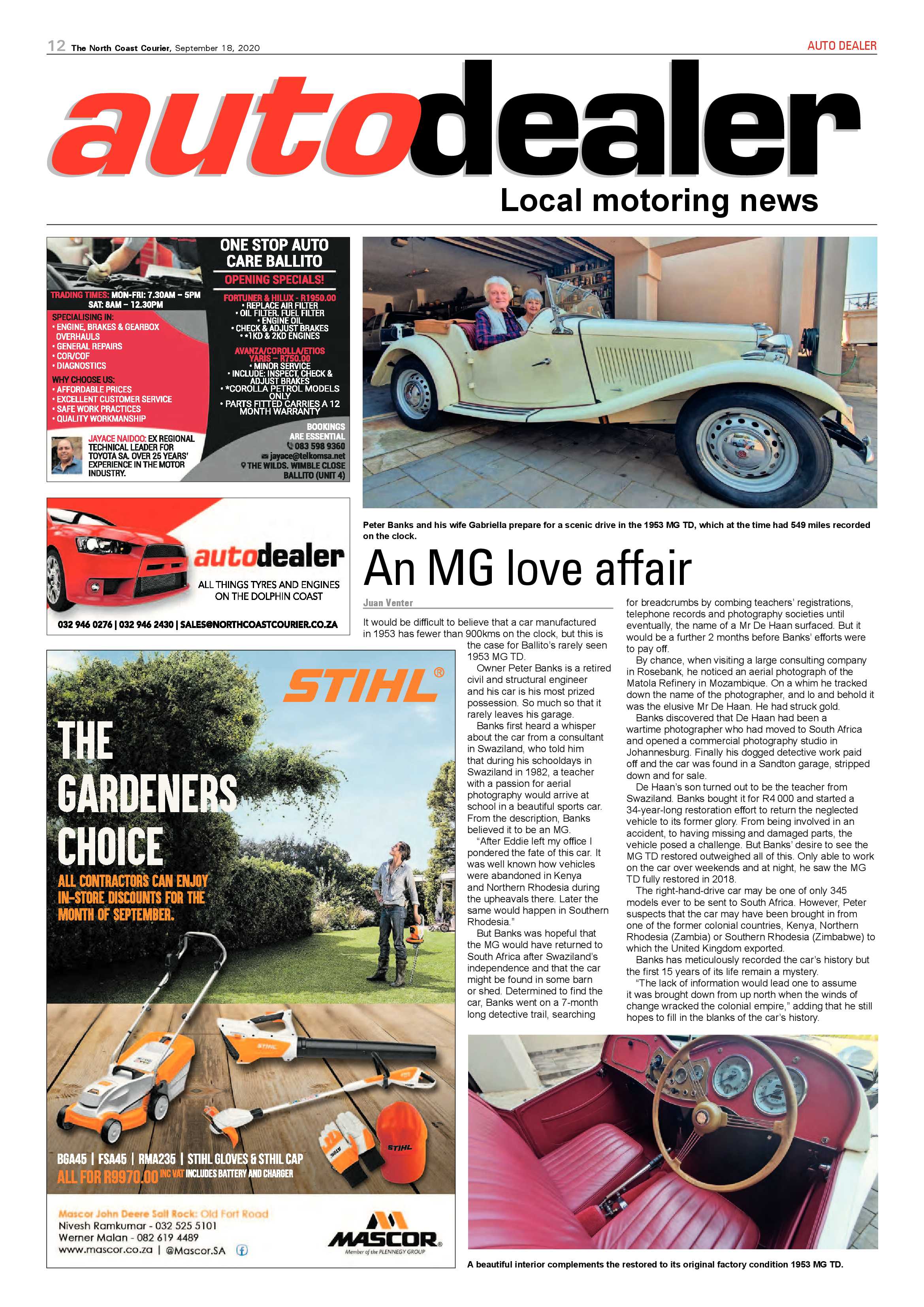 North Coast Courier 18 September 2020 page 12