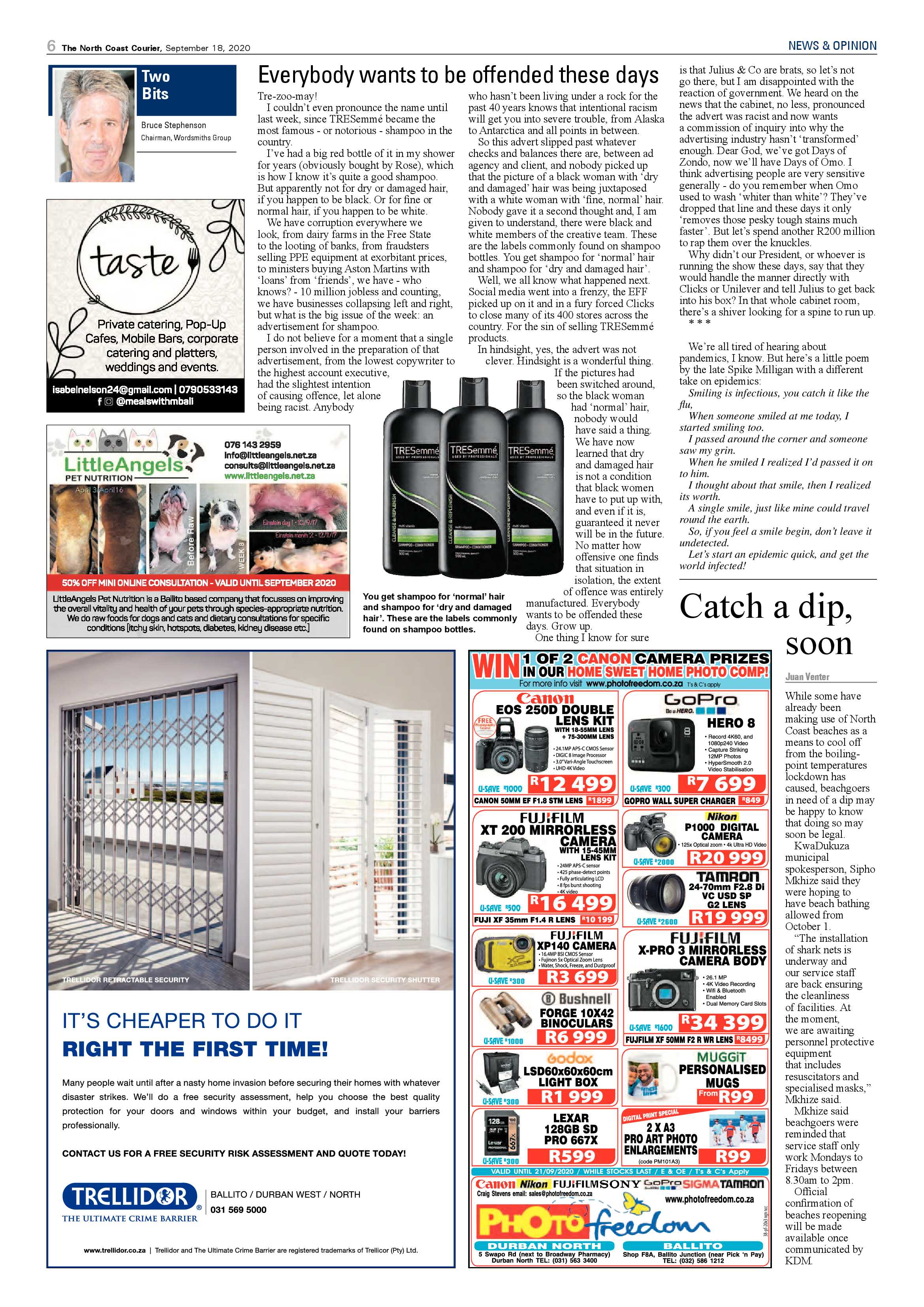 North Coast Courier 18 September 2020 page 6
