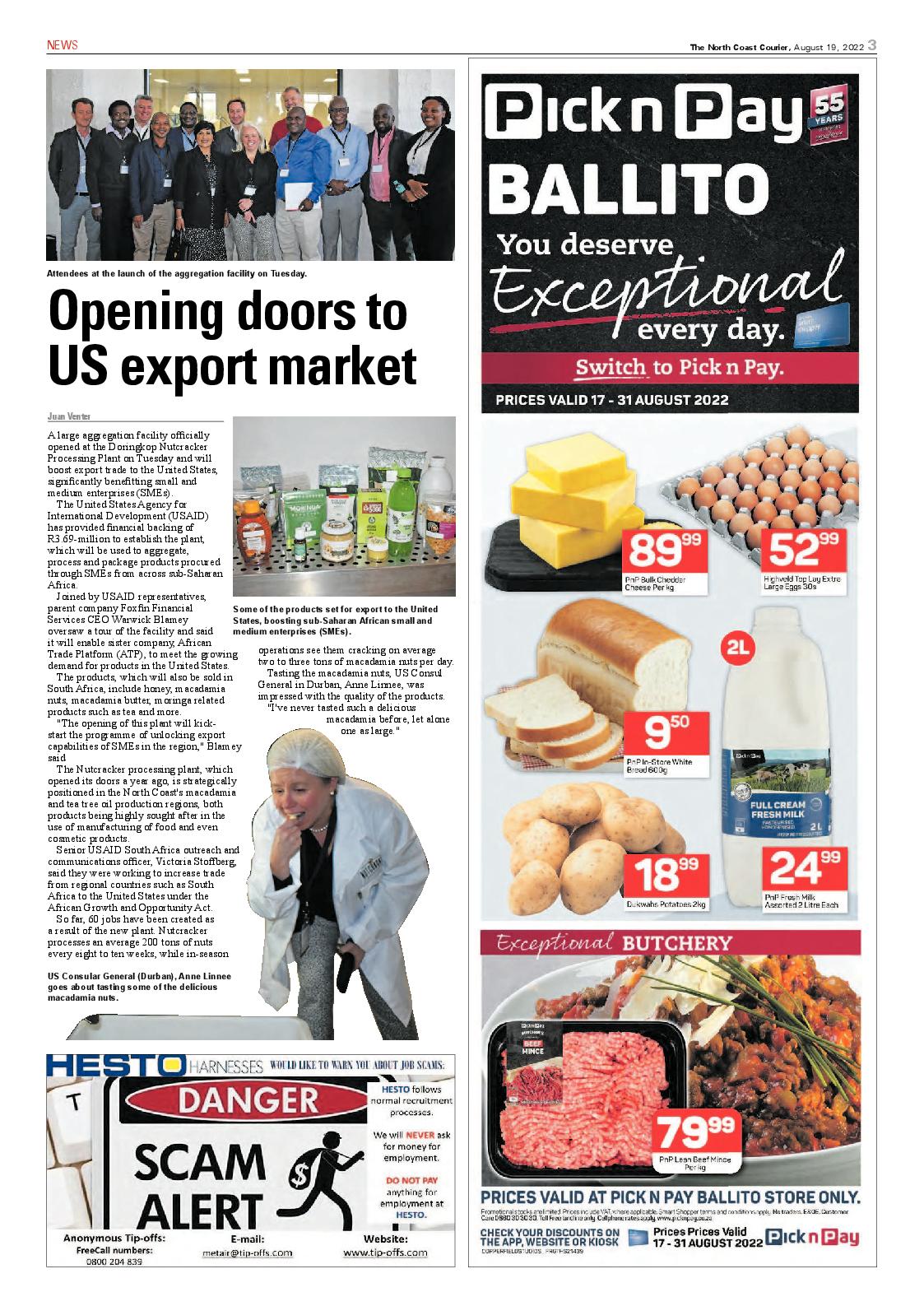 North Coast Courier 19 August 2022 page 3