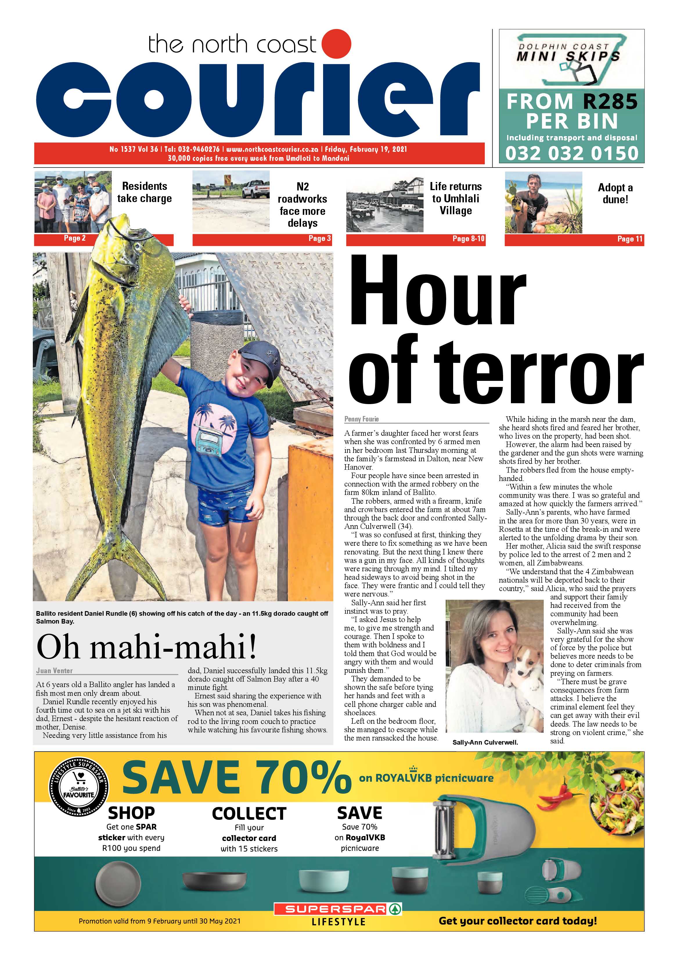North Coast Courier 19 February 2021 page 1