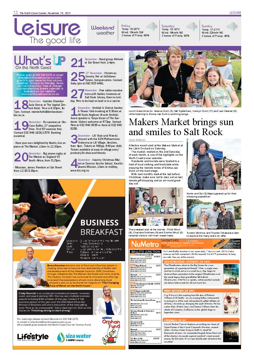 North Coast Courier 19 November 2021 page 12