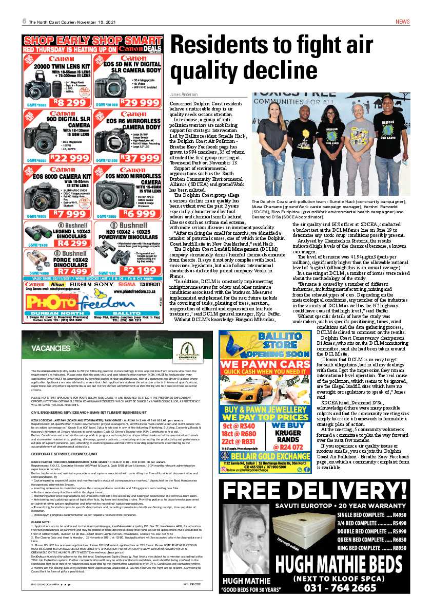 North Coast Courier 19 November 2021 page 6