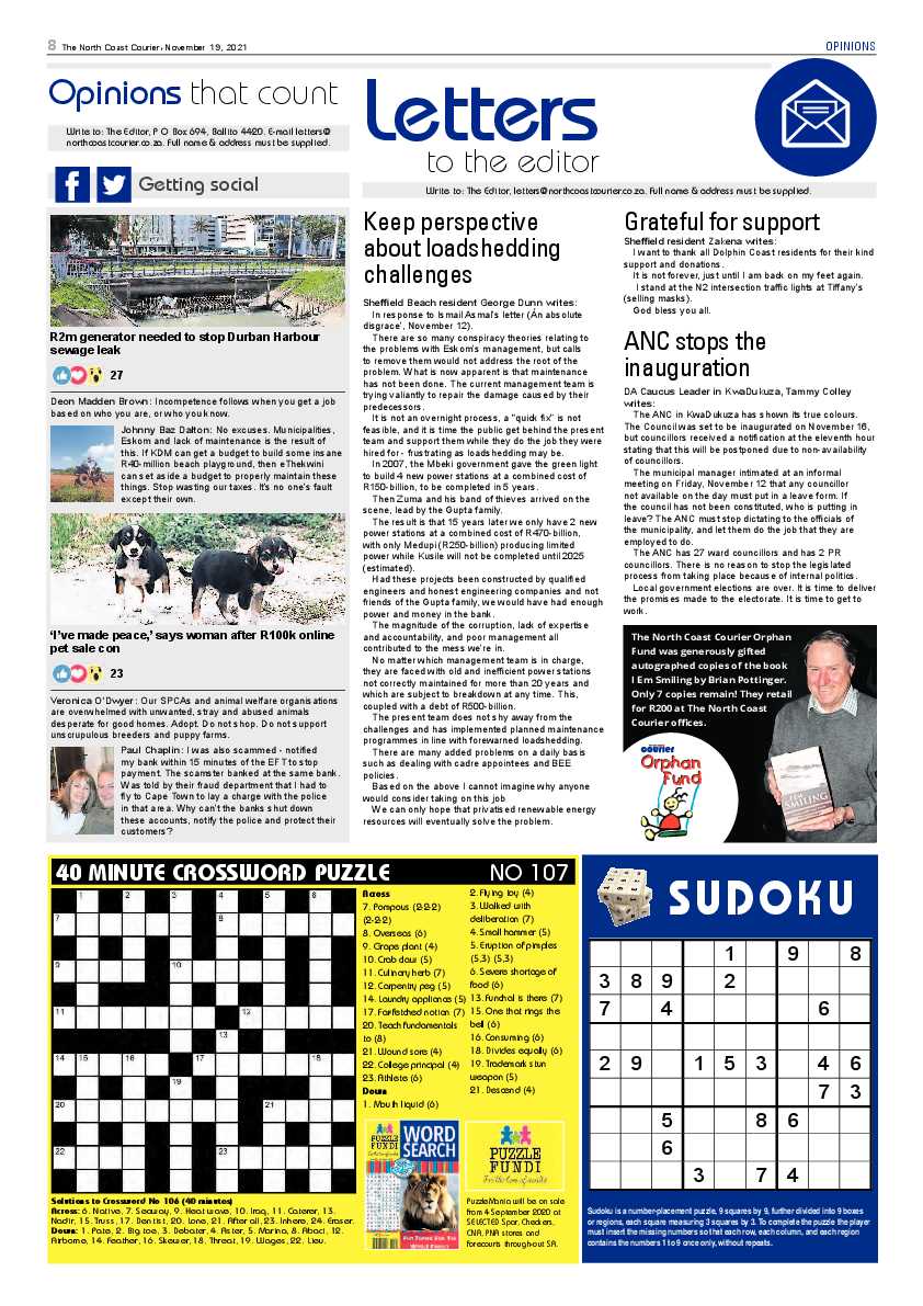North Coast Courier 19 November 2021 page 8