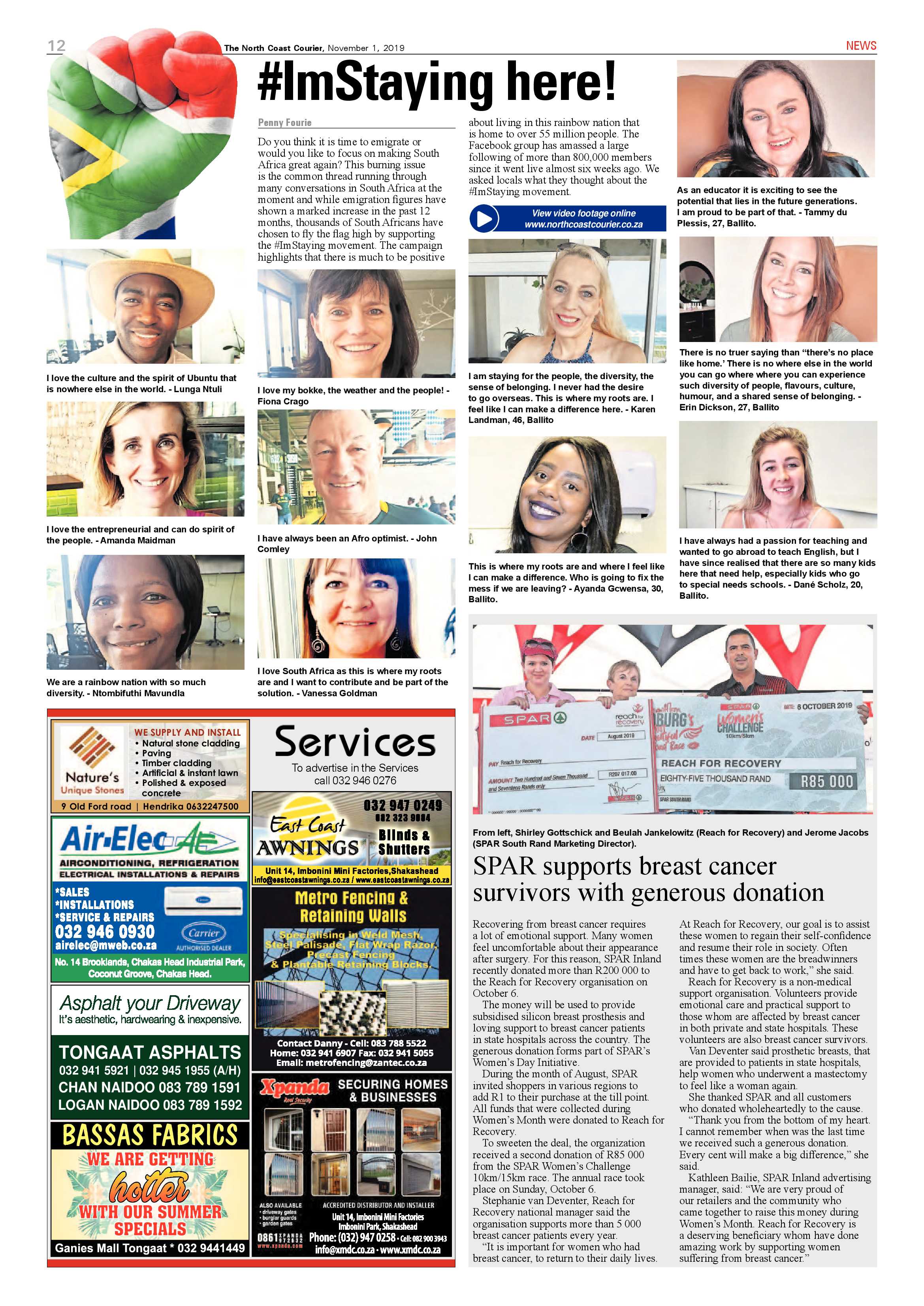 North Coast Courier 1 November 2019 page 12