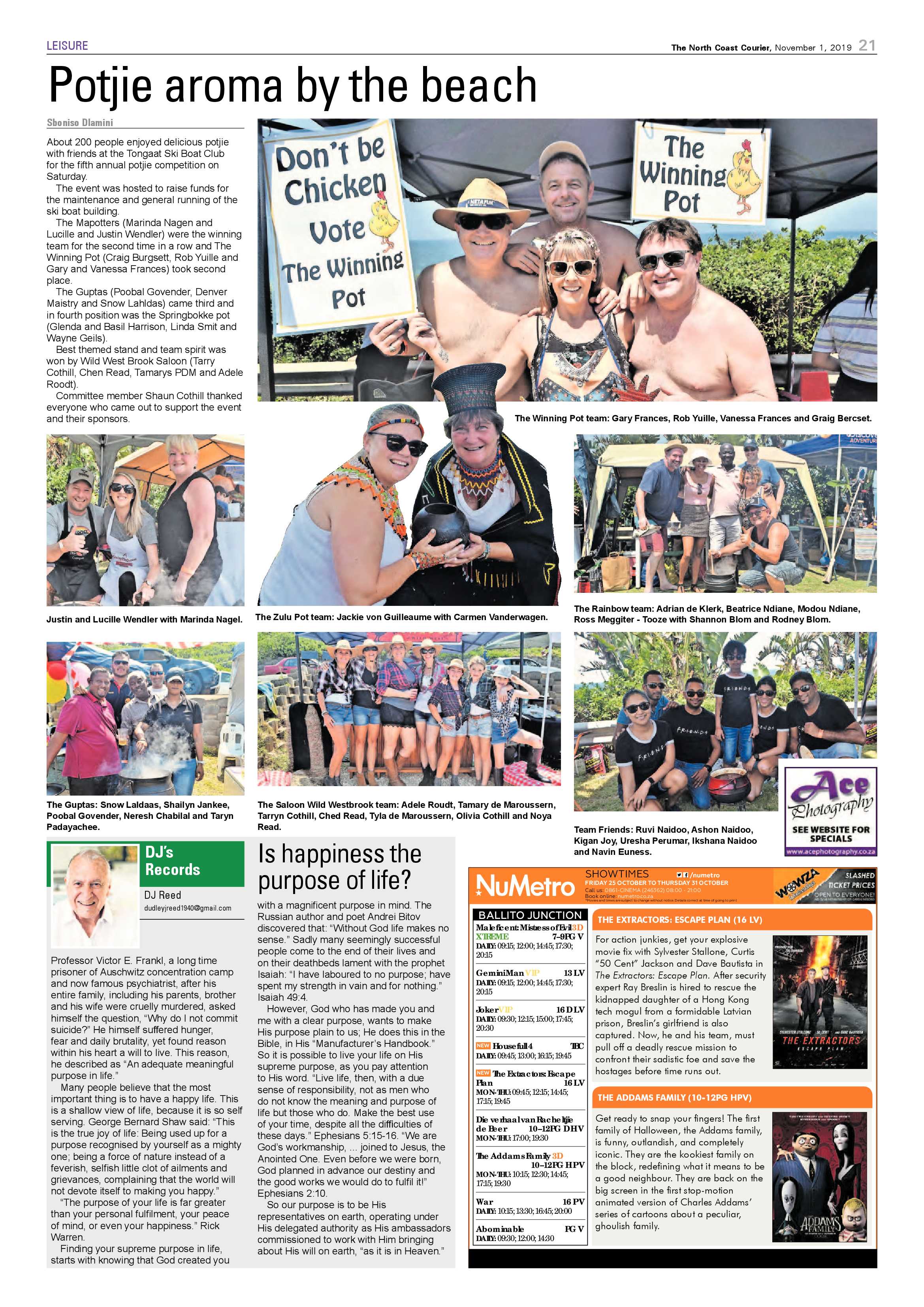 North Coast Courier 1 November 2019 page 20