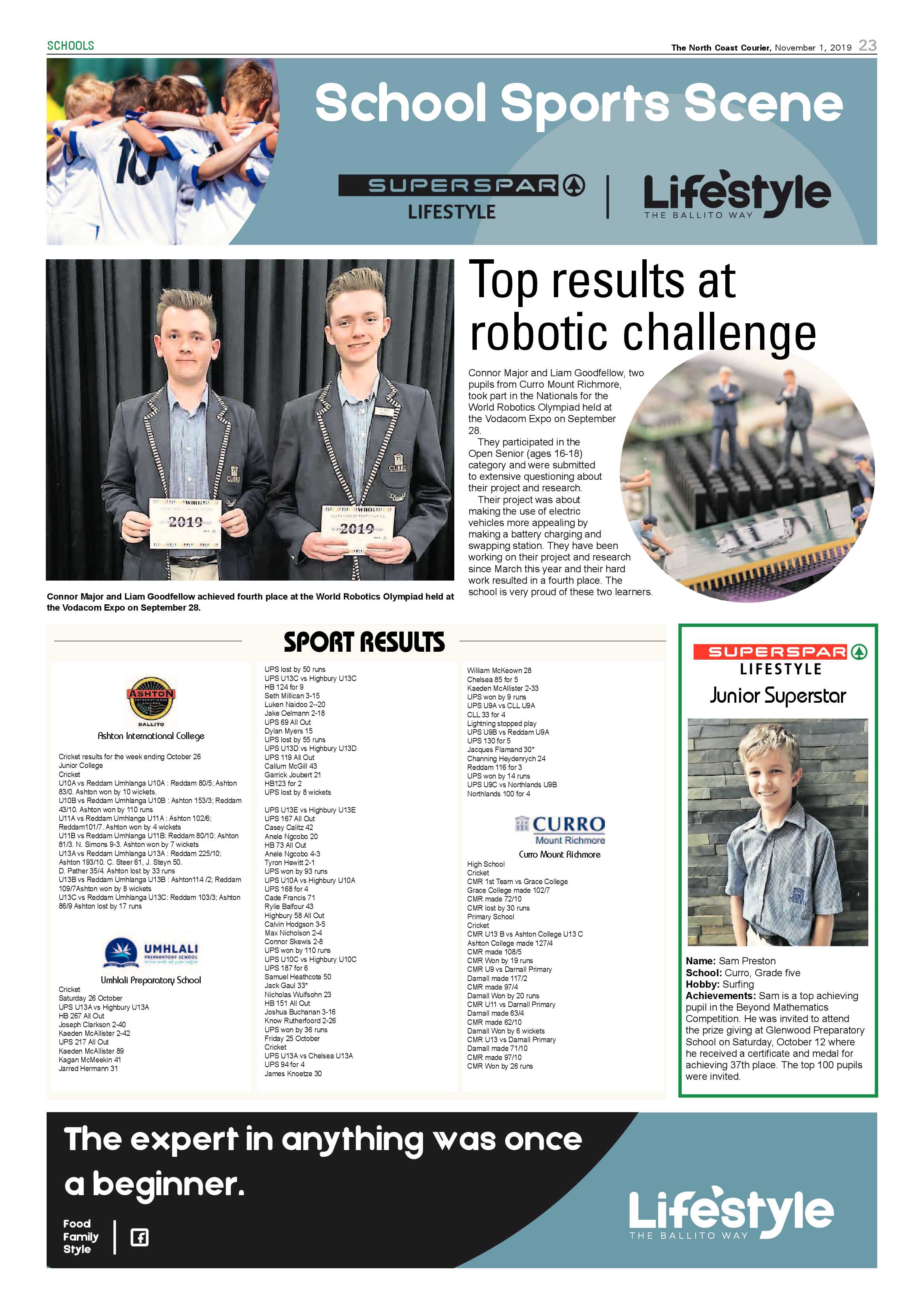 North Coast Courier 1 November 2019 page 22