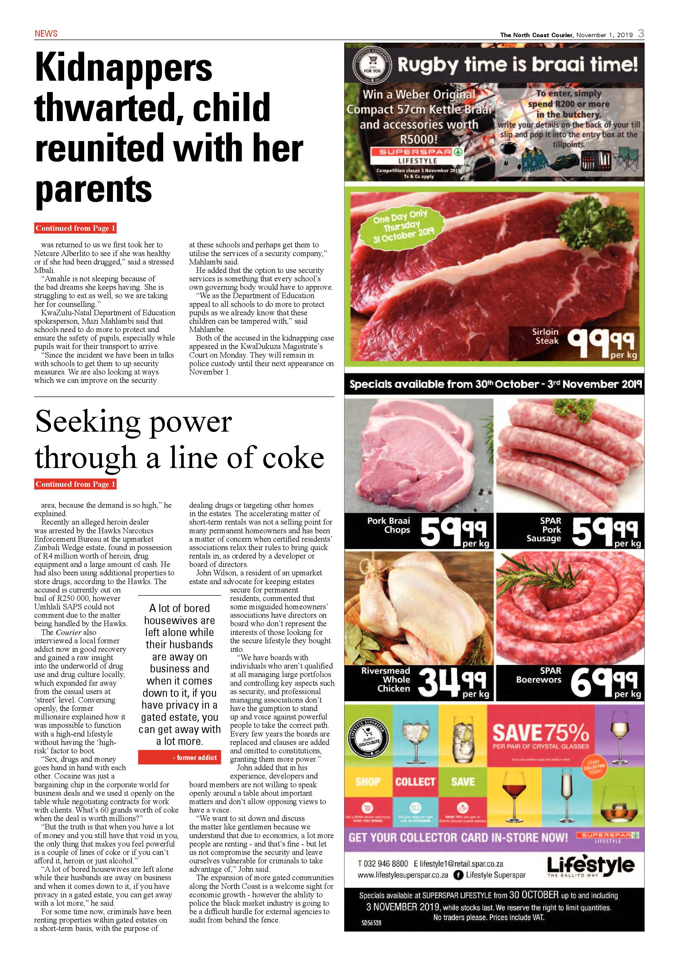 North Coast Courier 1 November 2019 page 3
