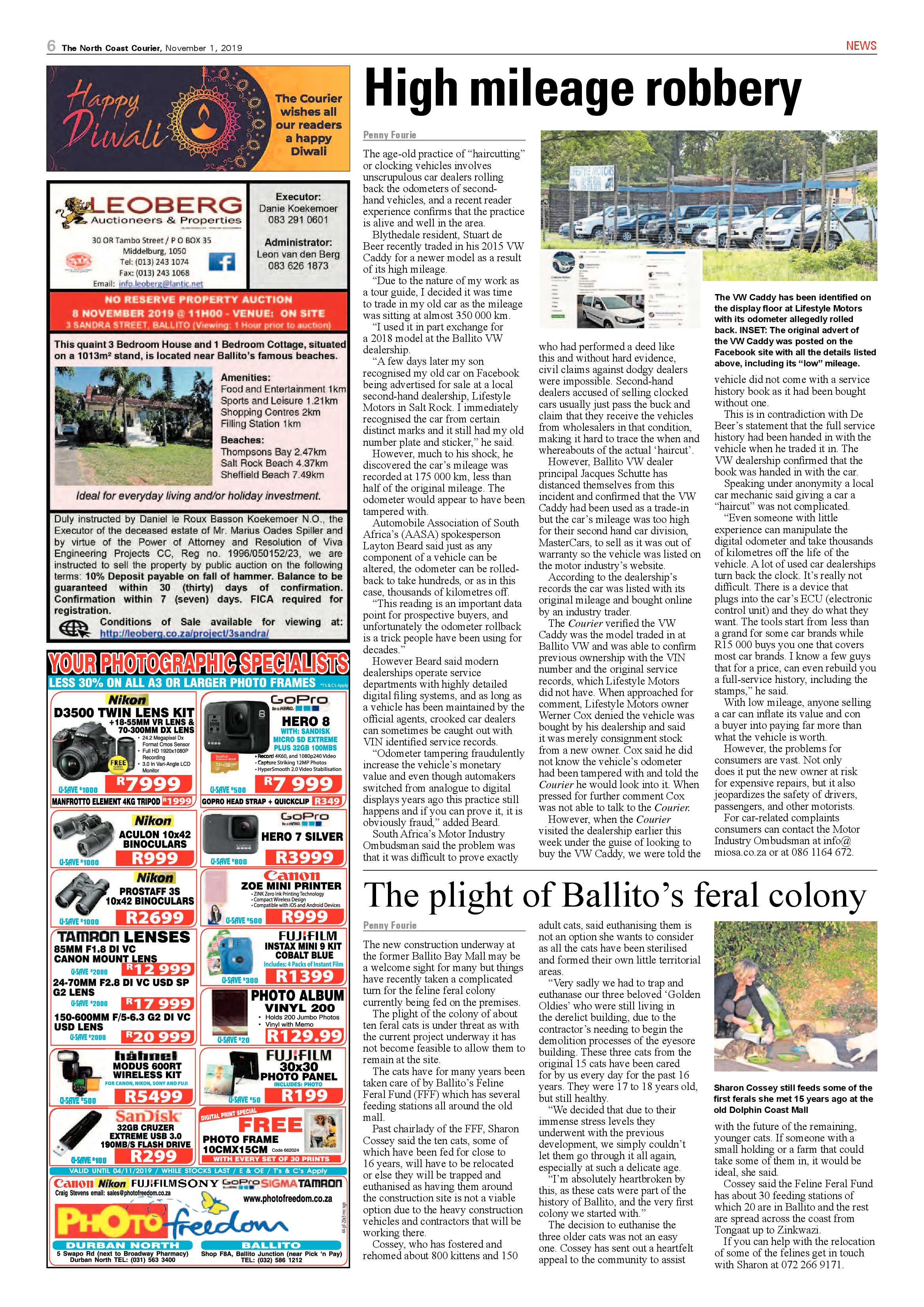 North Coast Courier 1 November 2019 page 6