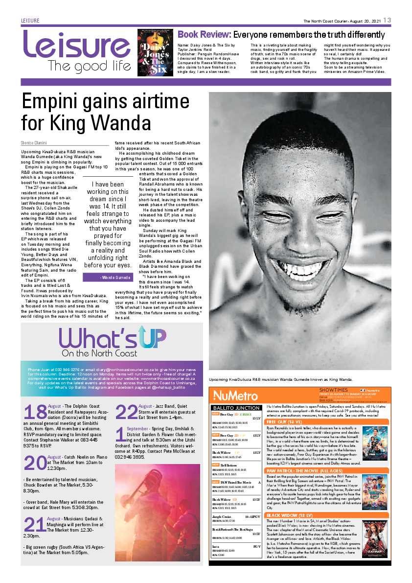 North Coast Courier 20 August 2021 page 13