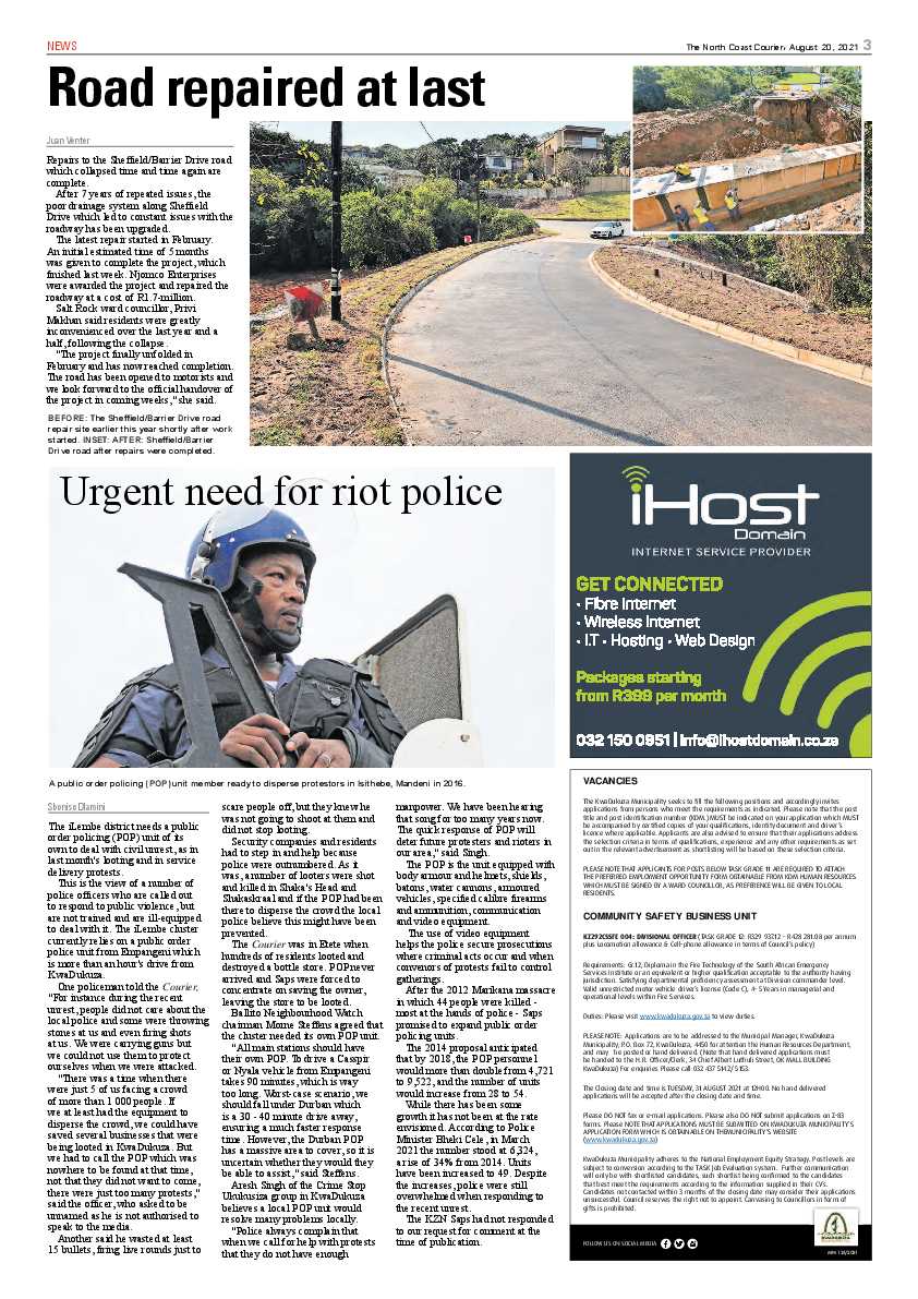 North Coast Courier 20 August 2021 page 3
