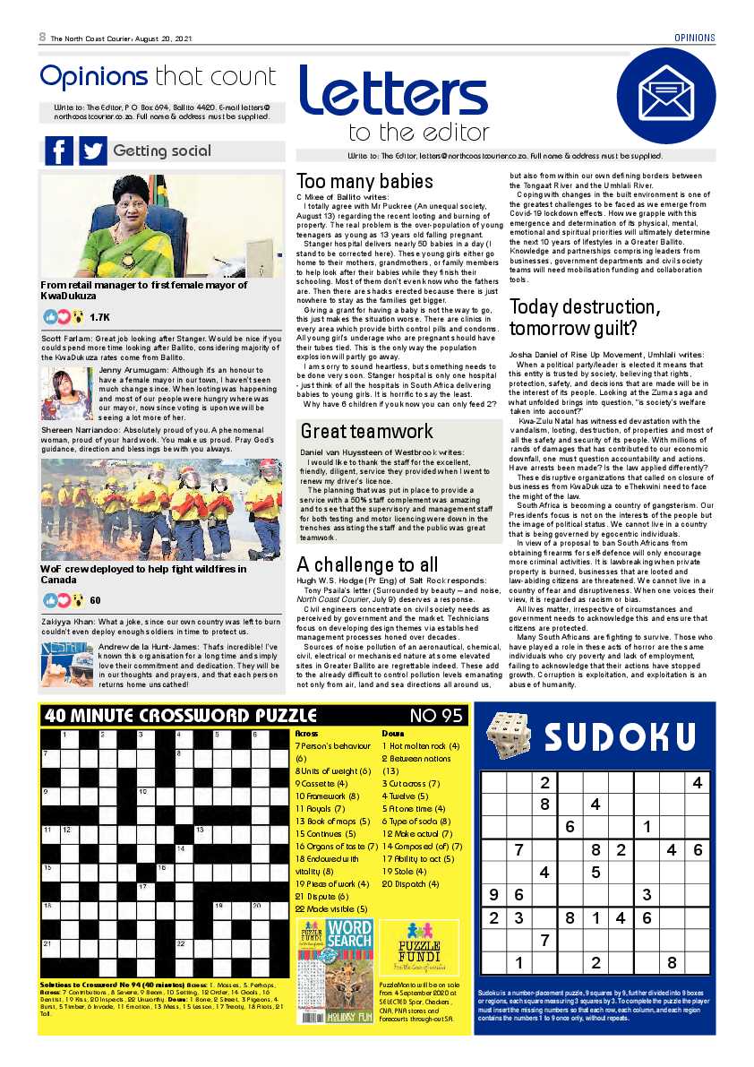 North Coast Courier 20 August 2021 page 8
