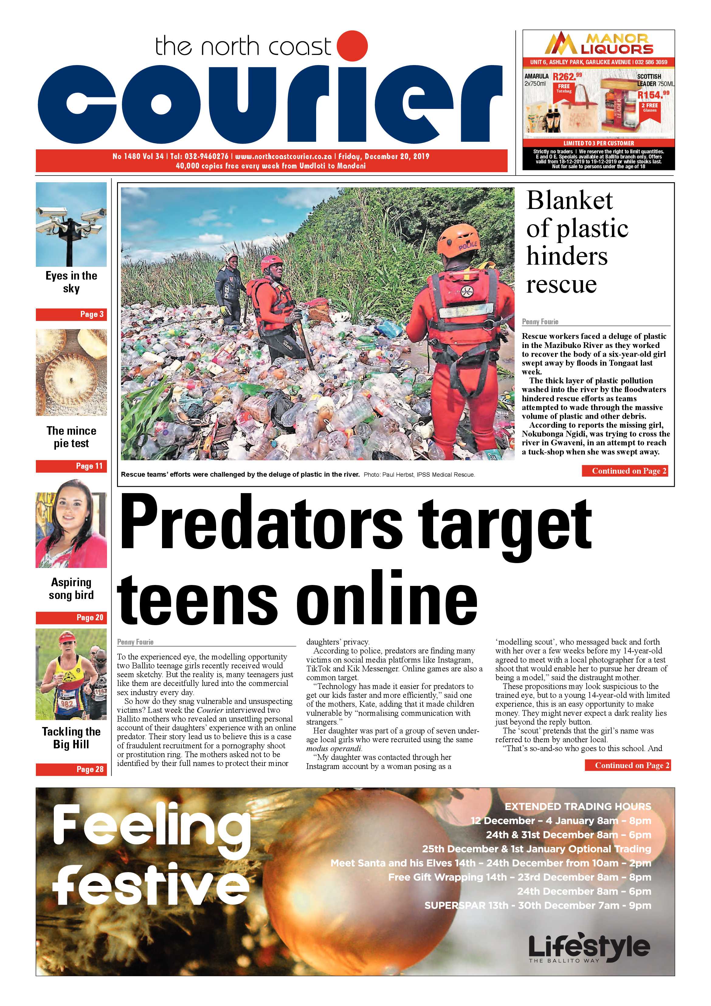 North Coast Courier 20 December 2019 page 1
