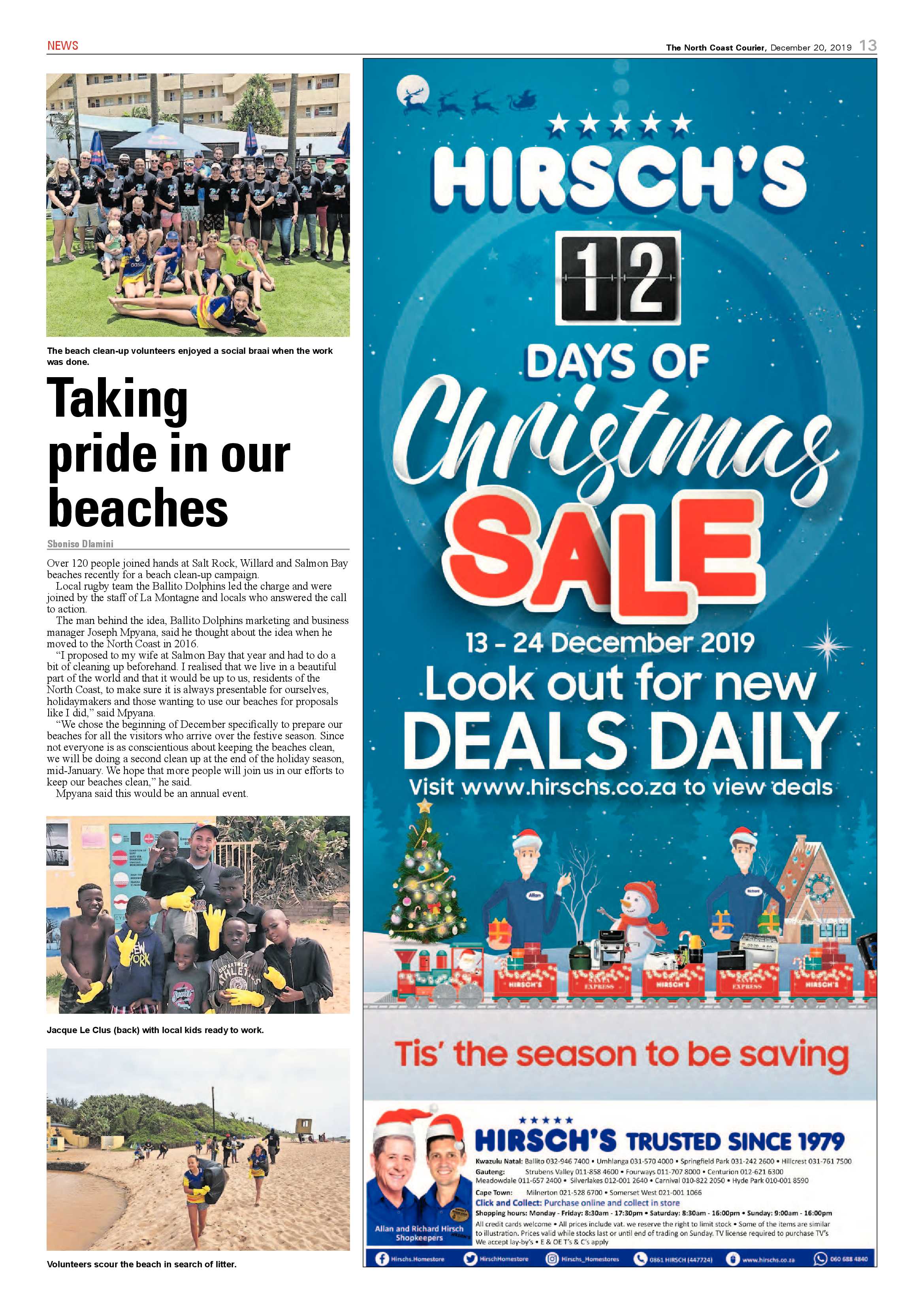 North Coast Courier 20 December 2019 page 13