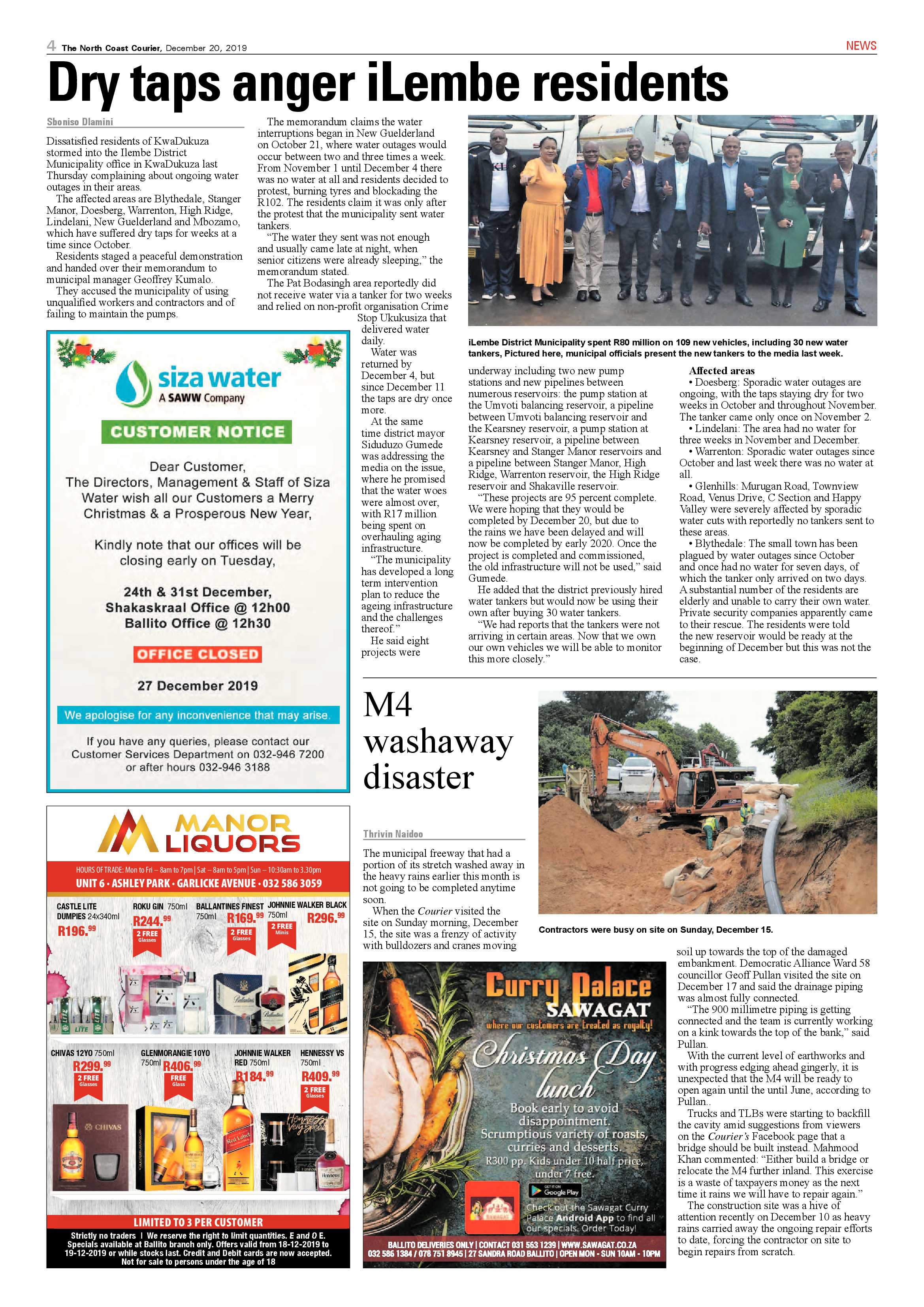 North Coast Courier 20 December 2019 page 4