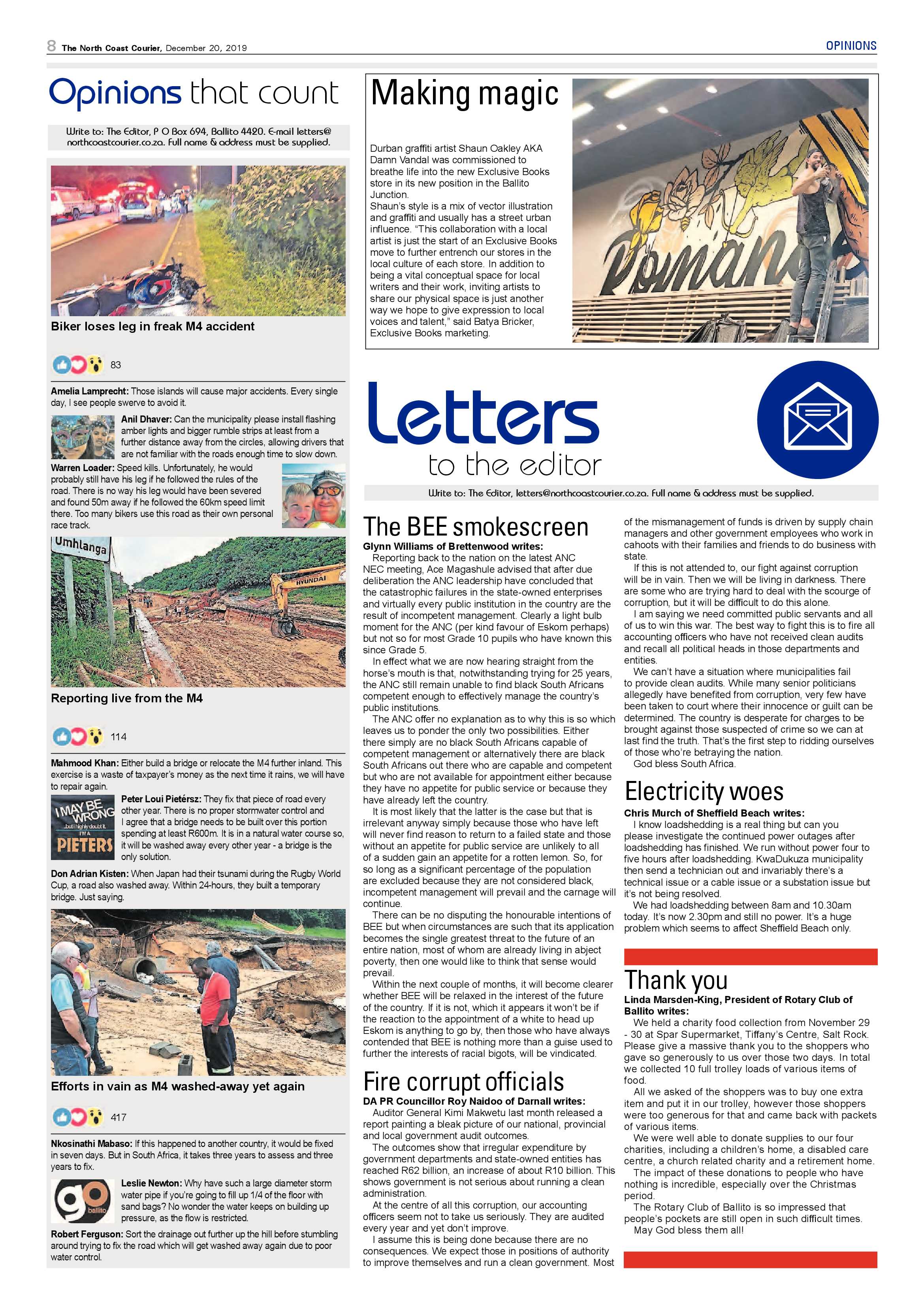 North Coast Courier 20 December 2019 page 8