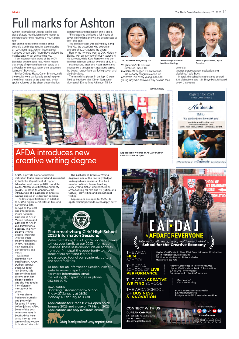 North Coast Courier 20 January 2023 page 12