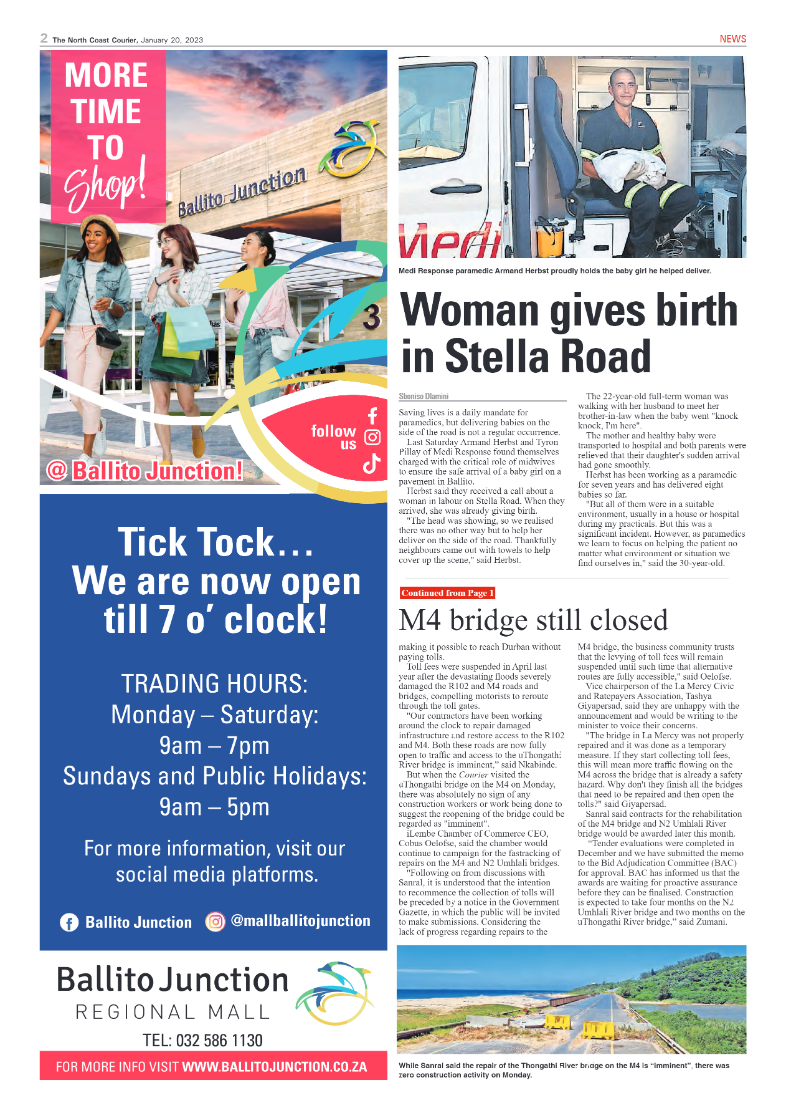North Coast Courier 20 January 2023 page 2