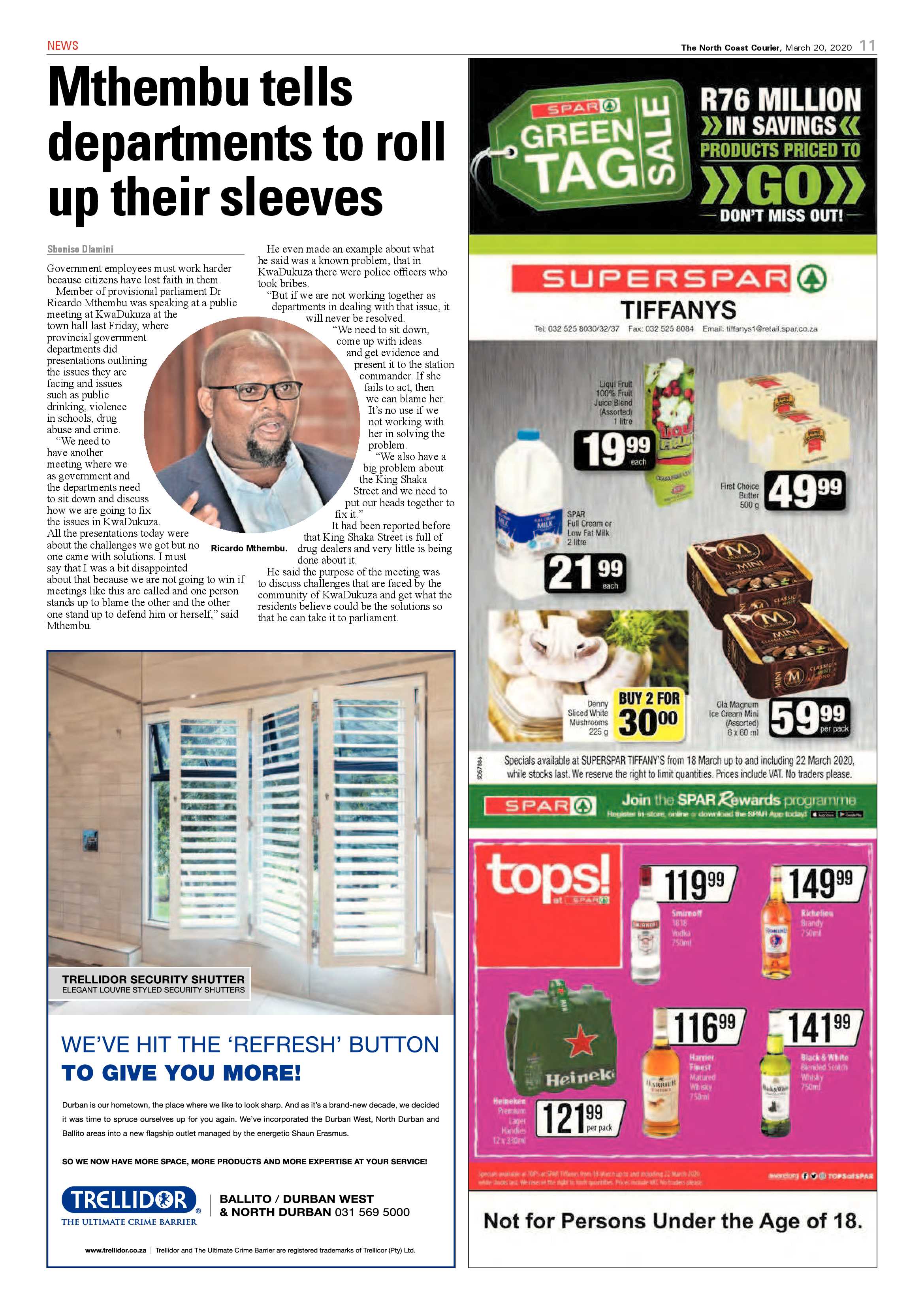 North Coast Courier 20 March 2020 page 11