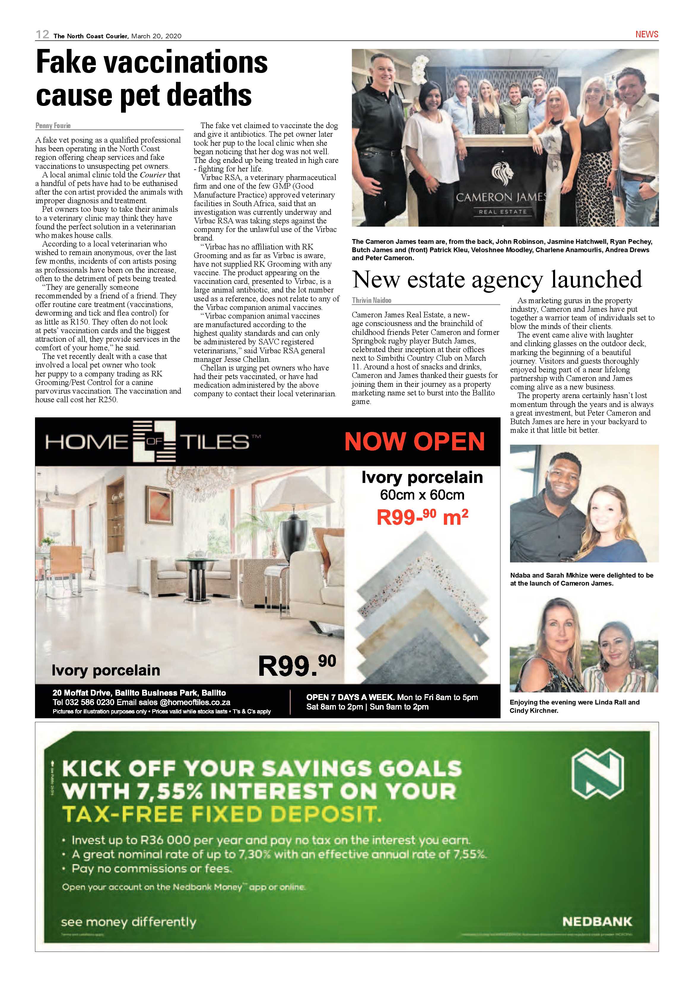 North Coast Courier 20 March 2020 page 12