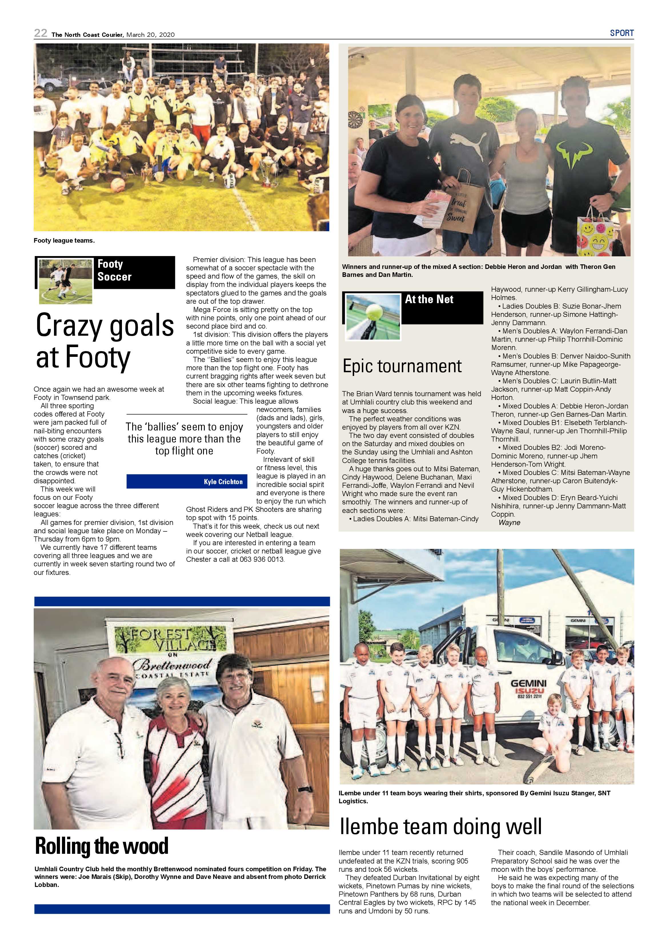 North Coast Courier 20 March 2020 page 22