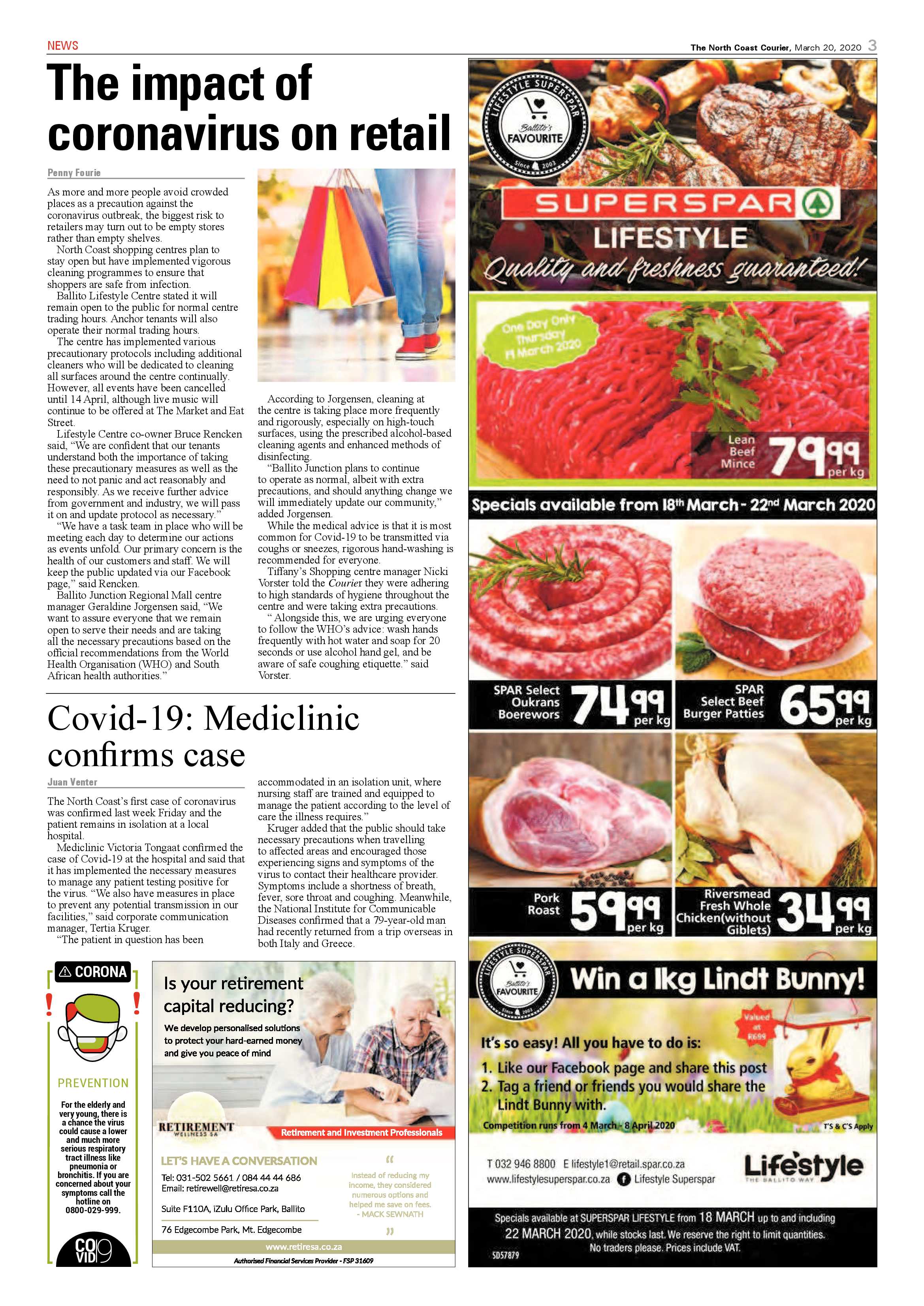 North Coast Courier 20 March 2020 page 3