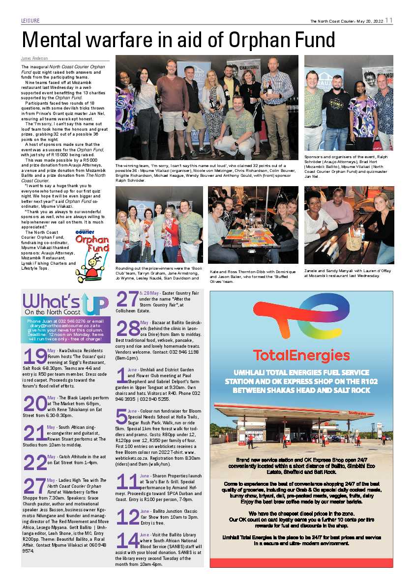 North Coast Courier 20 May 2022 page 11