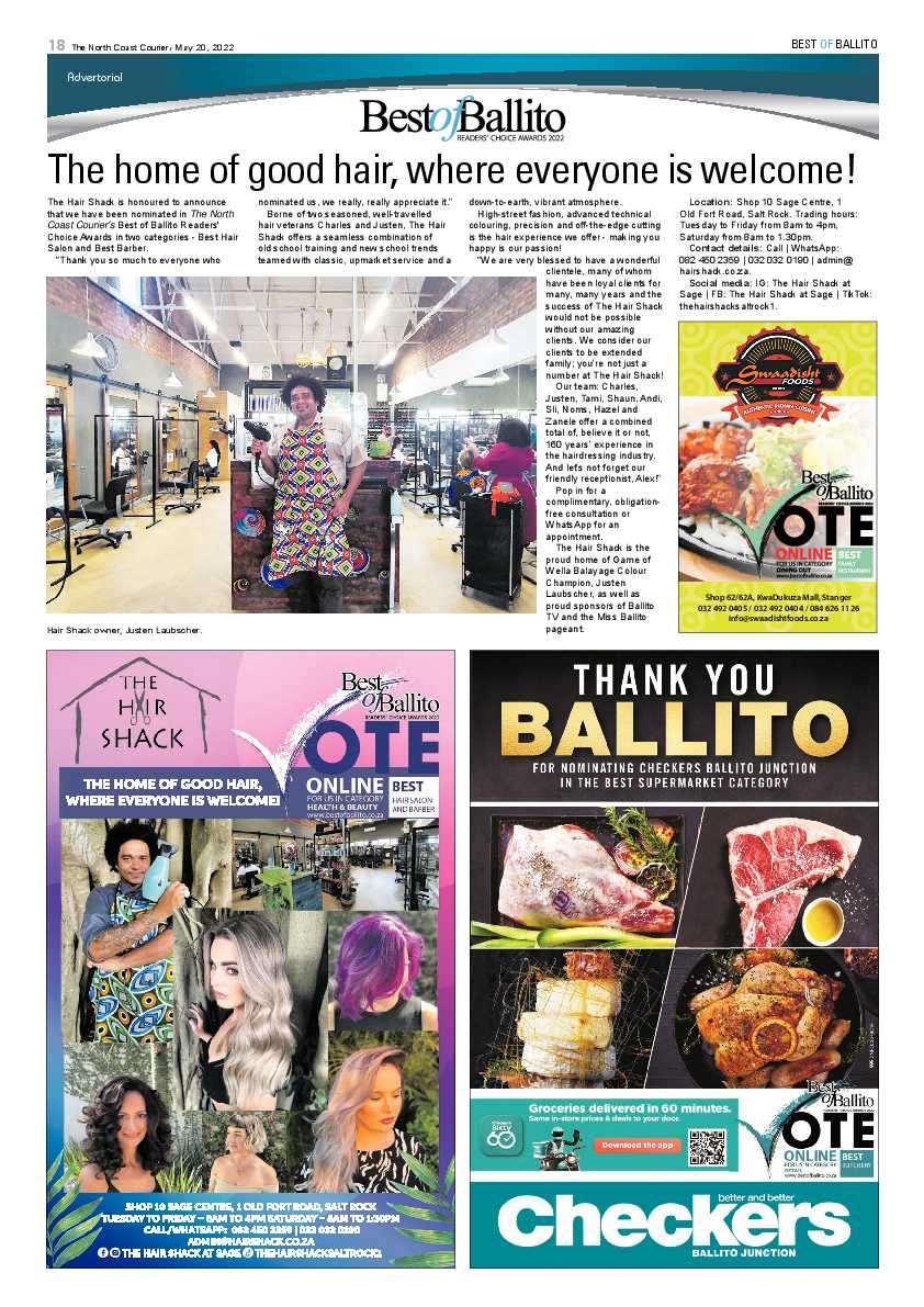 North Coast Courier 20 May 2022 page 18