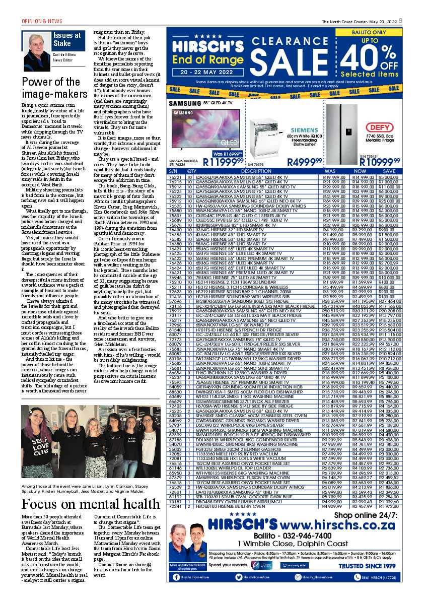 North Coast Courier 20 May 2022 page 9