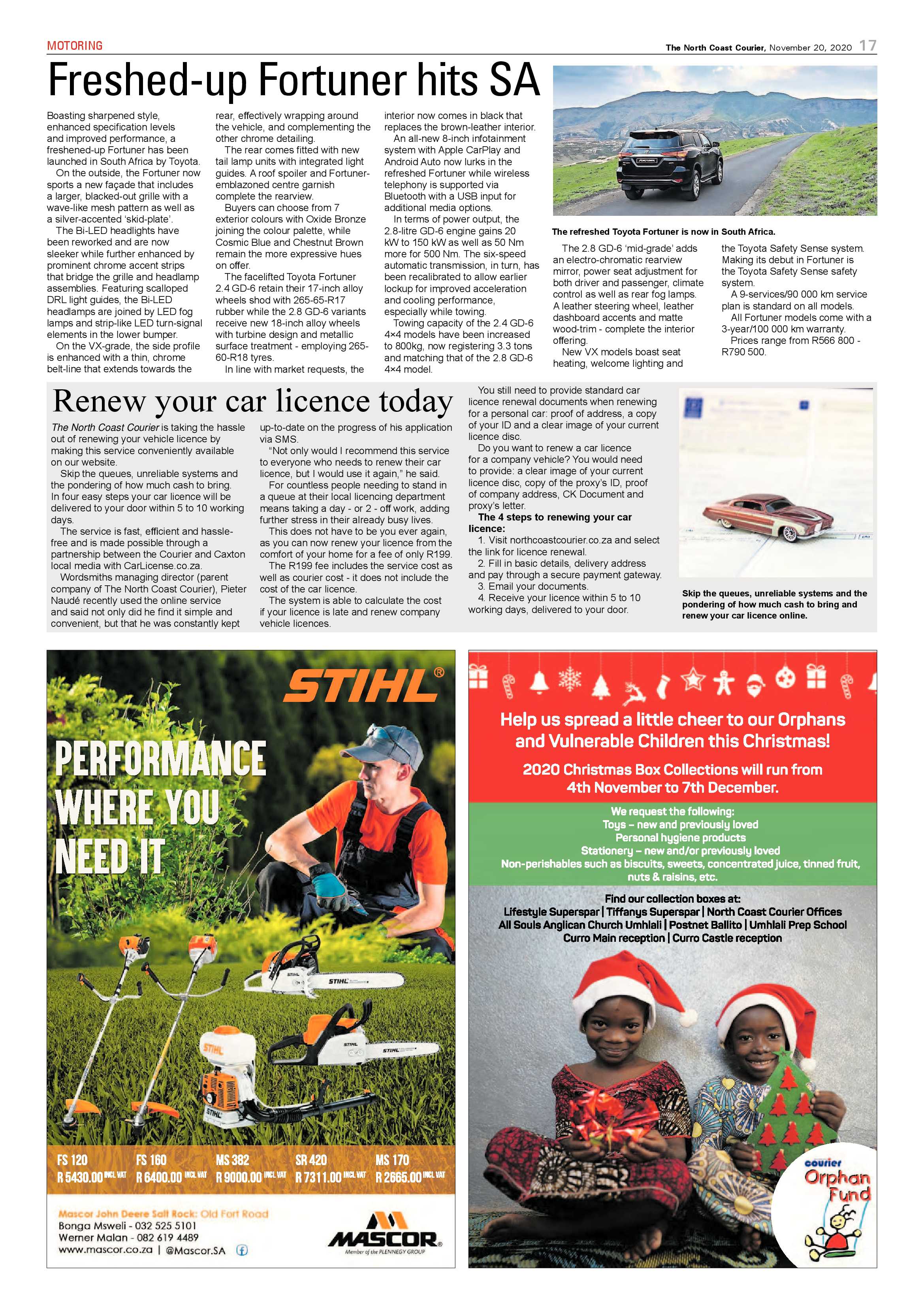 North Coast Courier 20 November 2020 page 17