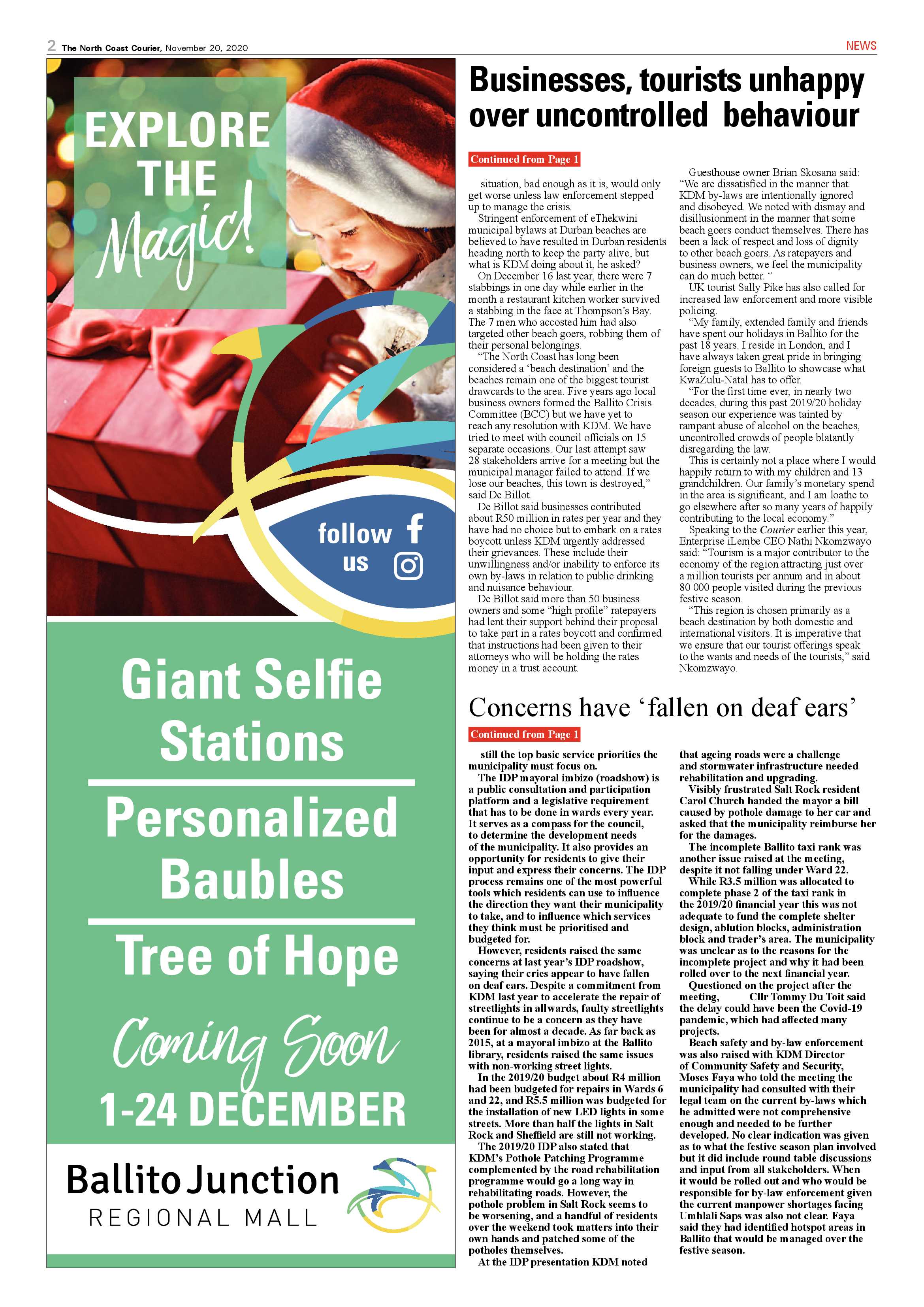 North Coast Courier 20 November 2020 page 2
