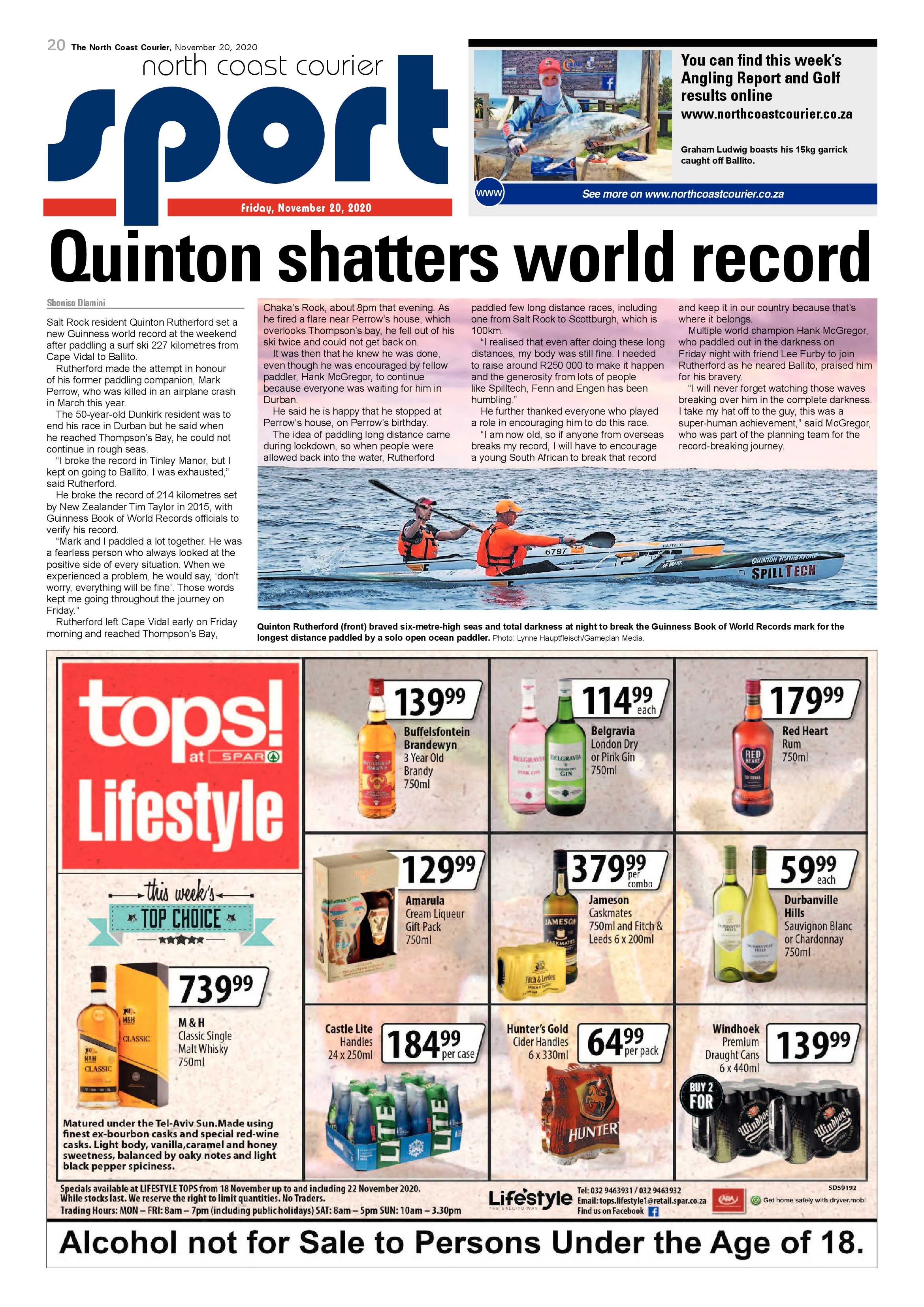 North Coast Courier 20 November 2020 page 20
