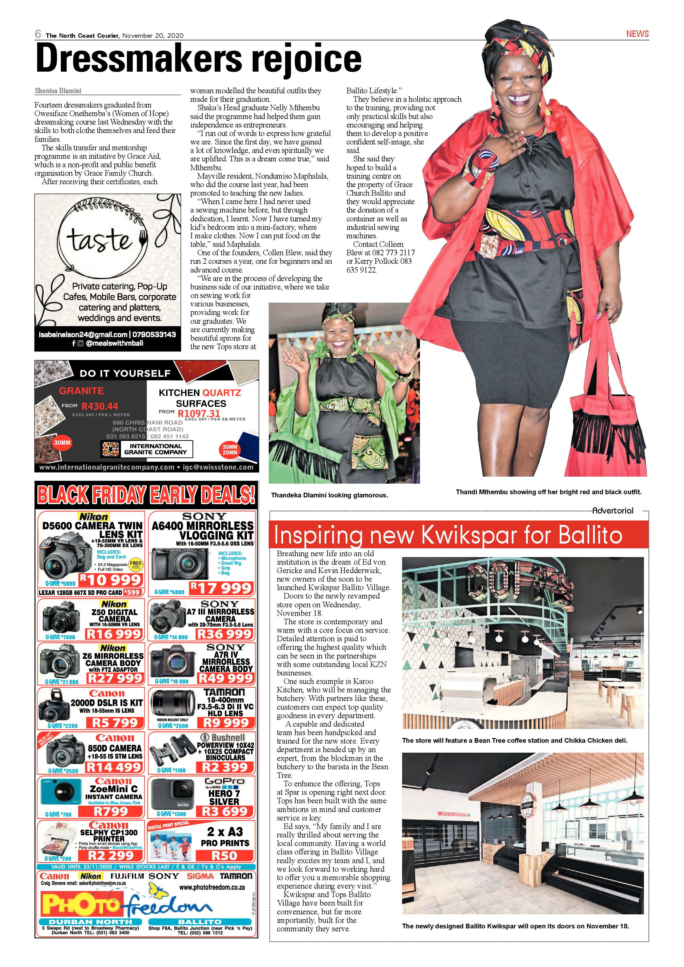 North Coast Courier 20 November 2020 page 6