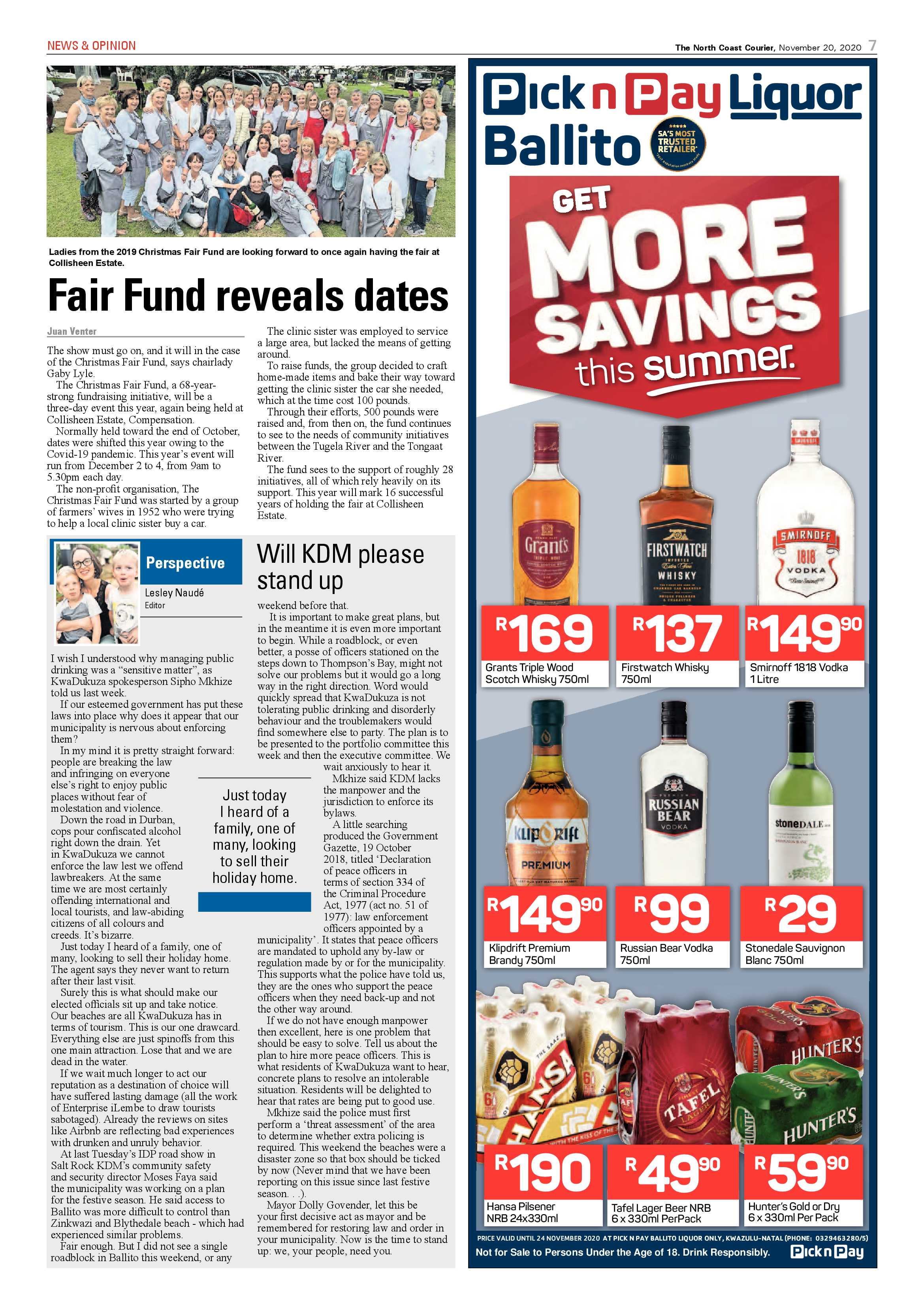 North Coast Courier 20 November 2020 page 7