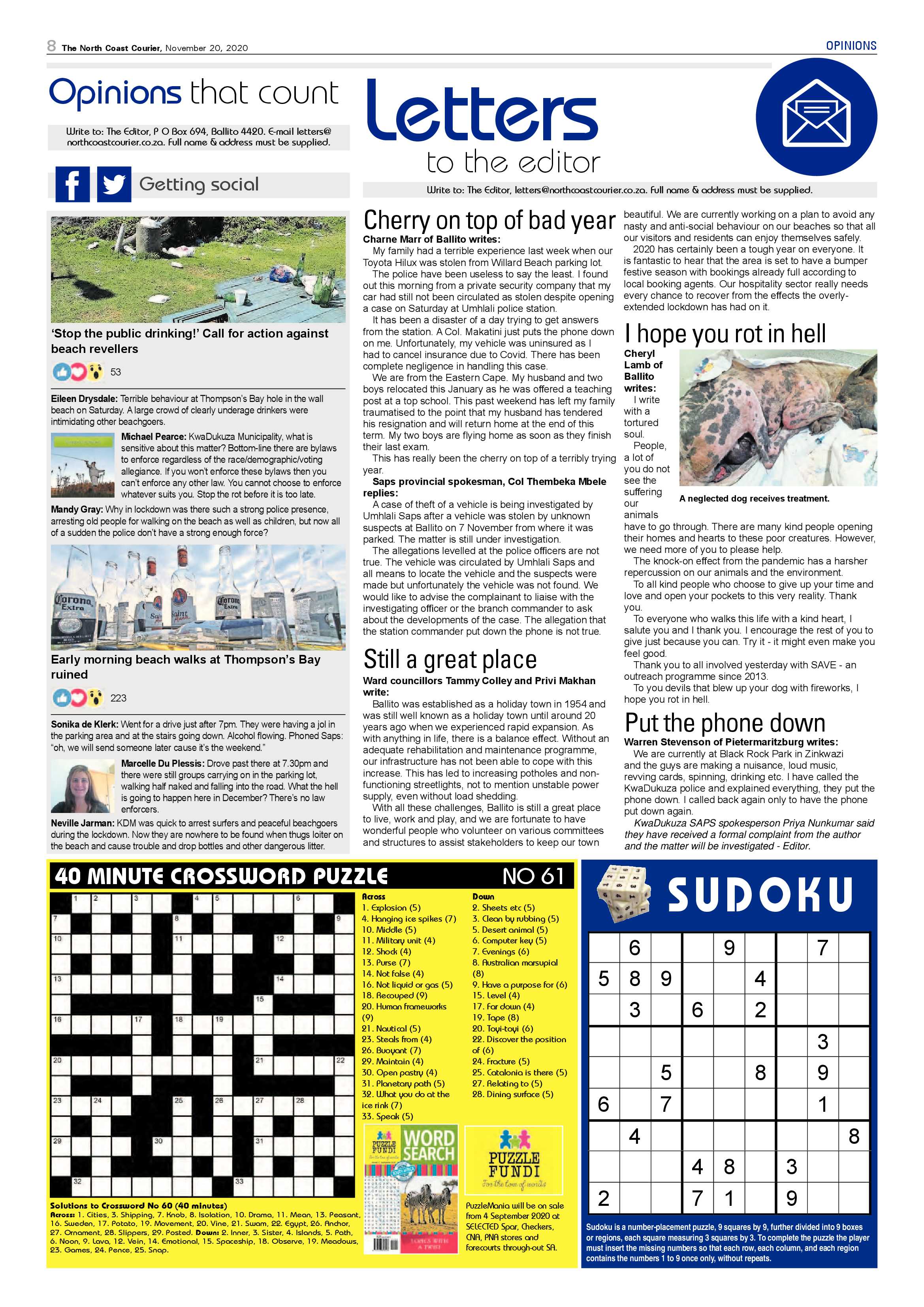 North Coast Courier 20 November 2020 page 8