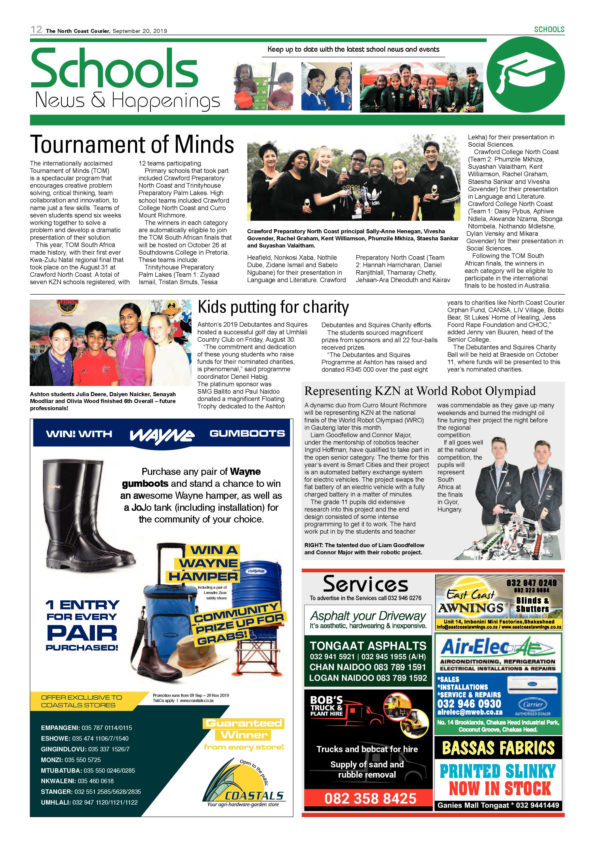 North Coast Courier 20 September 2019 page 12