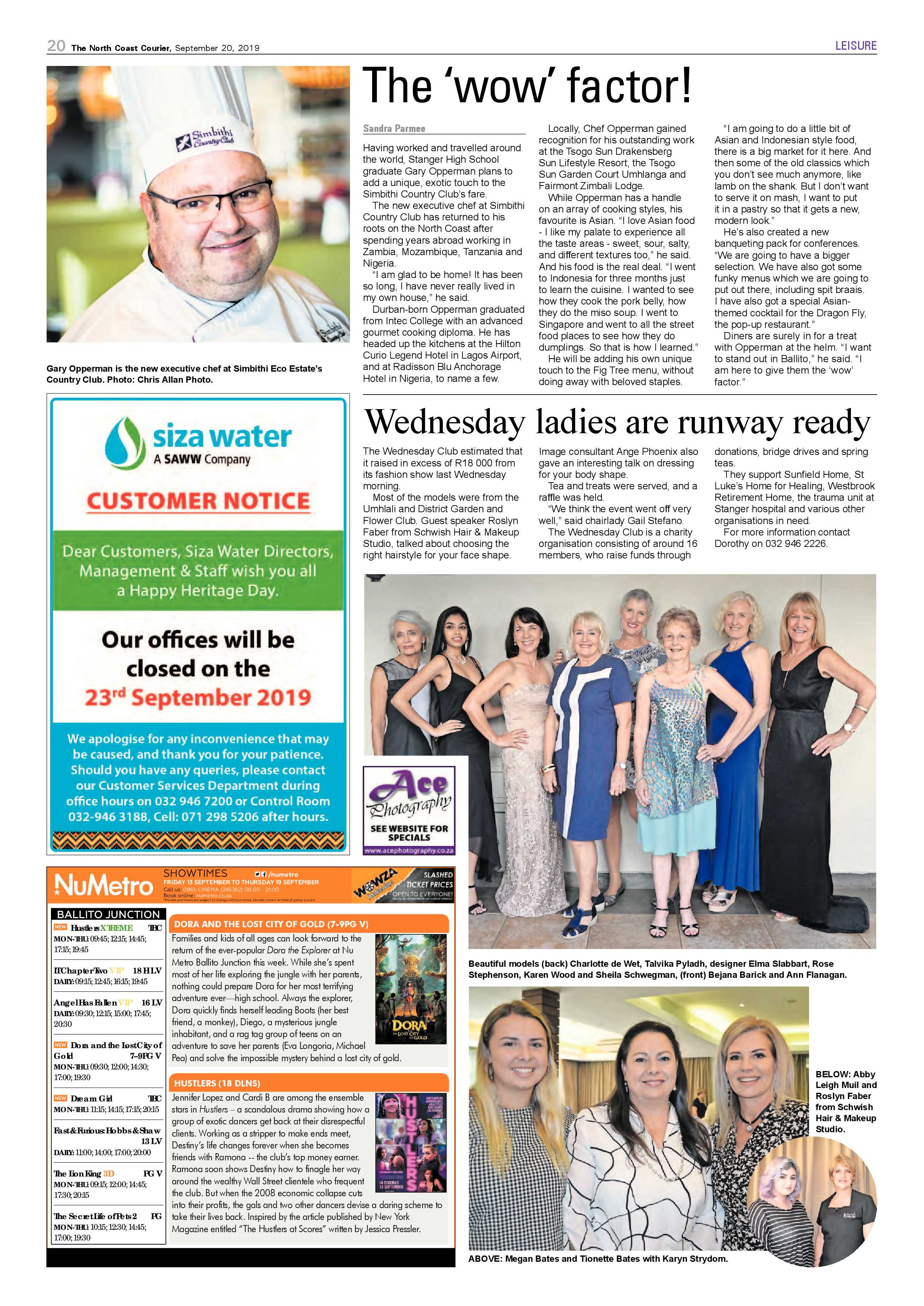 North Coast Courier 20 September 2019 page 19