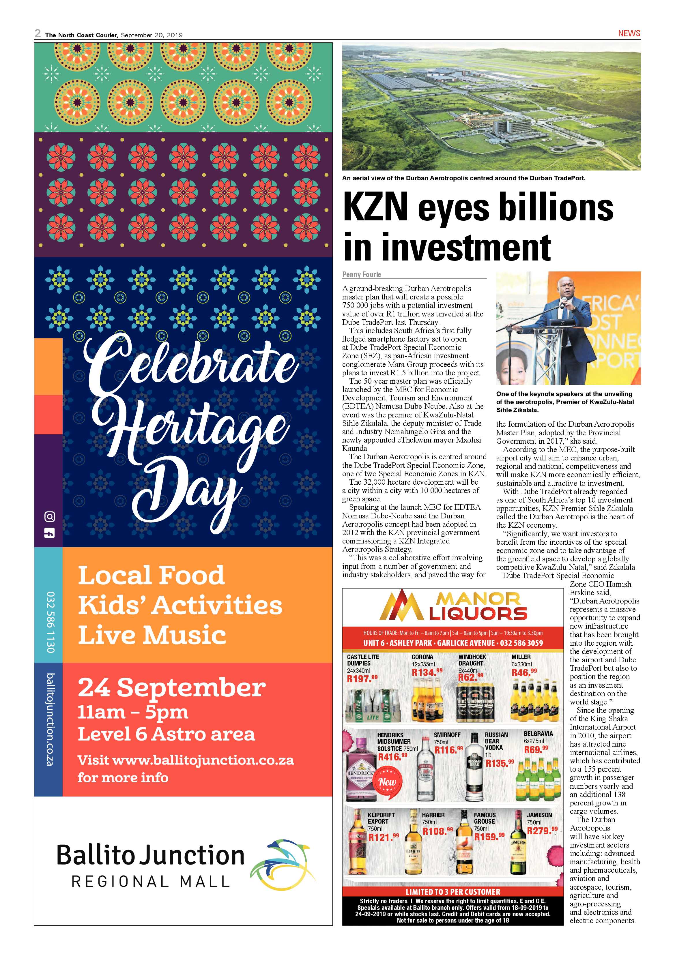North Coast Courier 20 September 2019 page 2